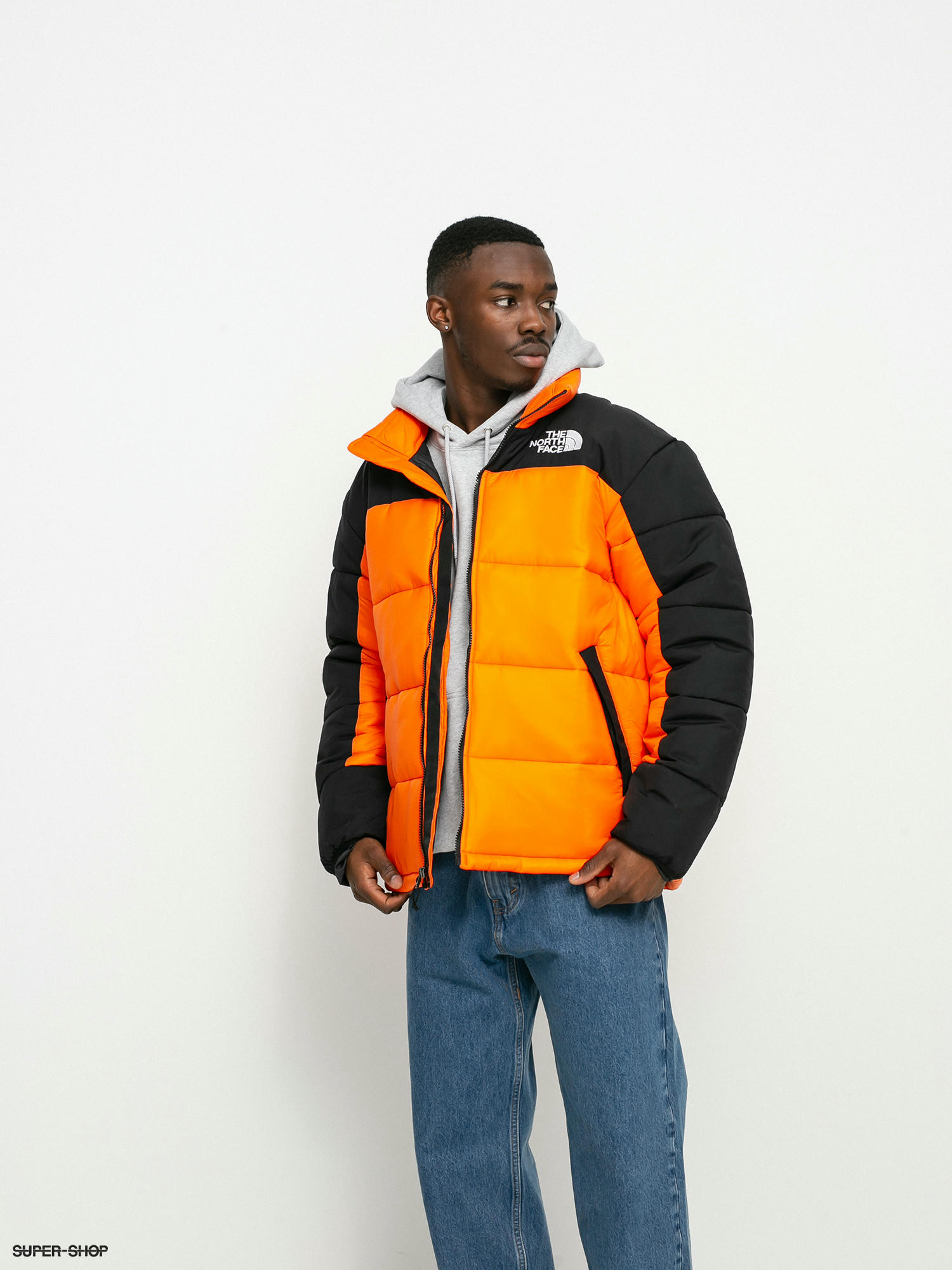 Orange north store face jacket