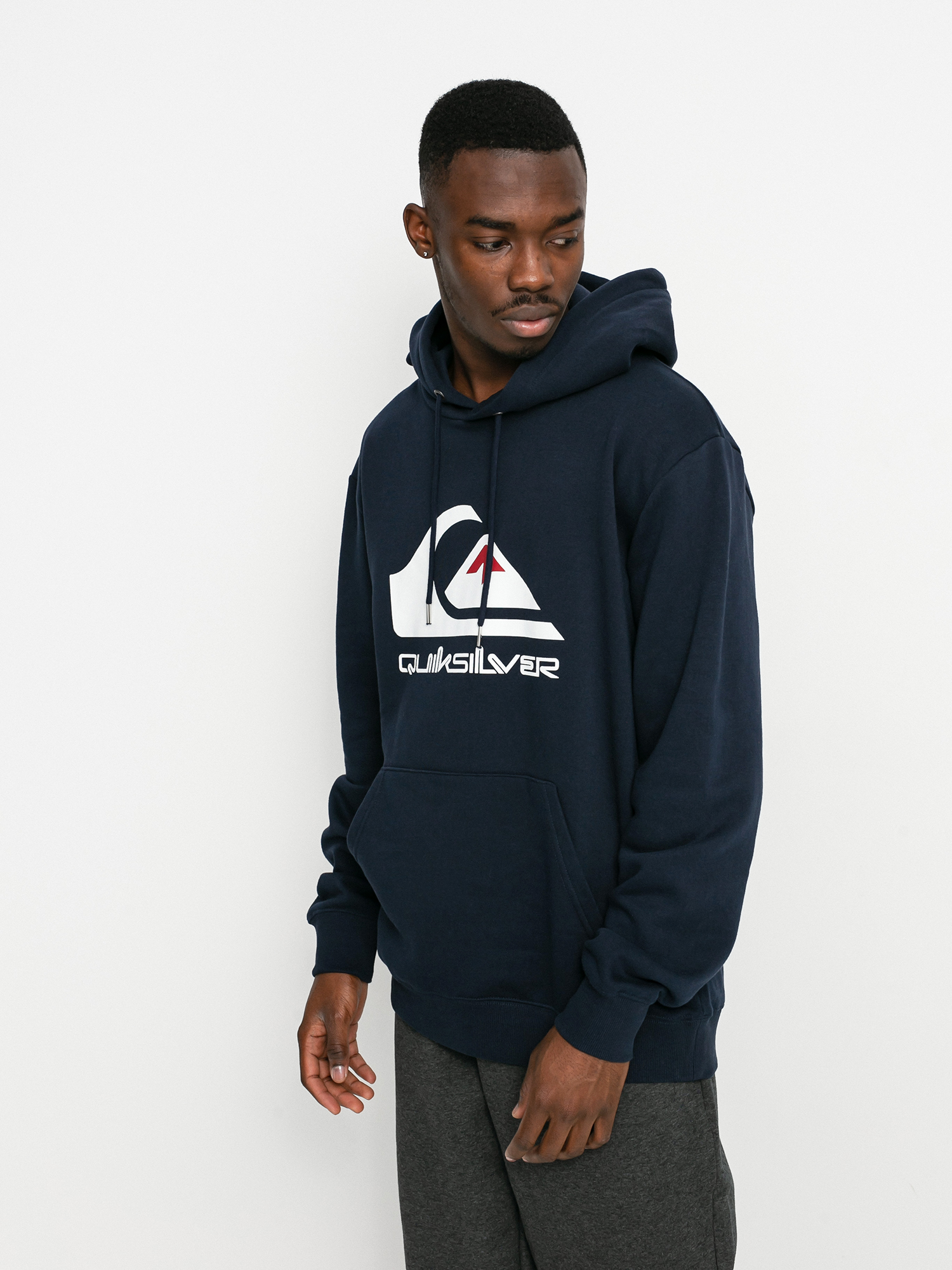 Quiksilver Big Logo HD Hoodie (navy blazer)