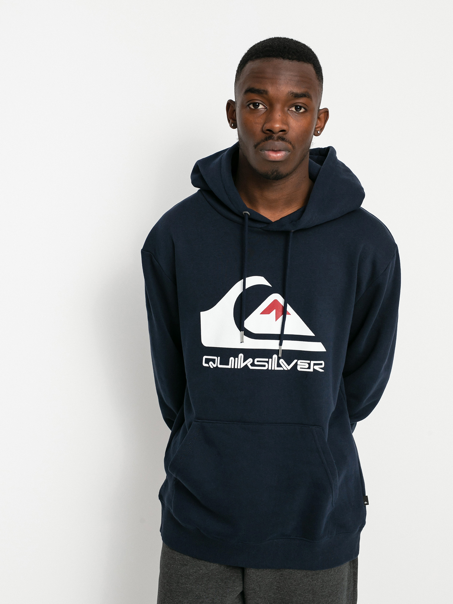 Quiksilver Big Logo HD Hoodie (navy blazer)
