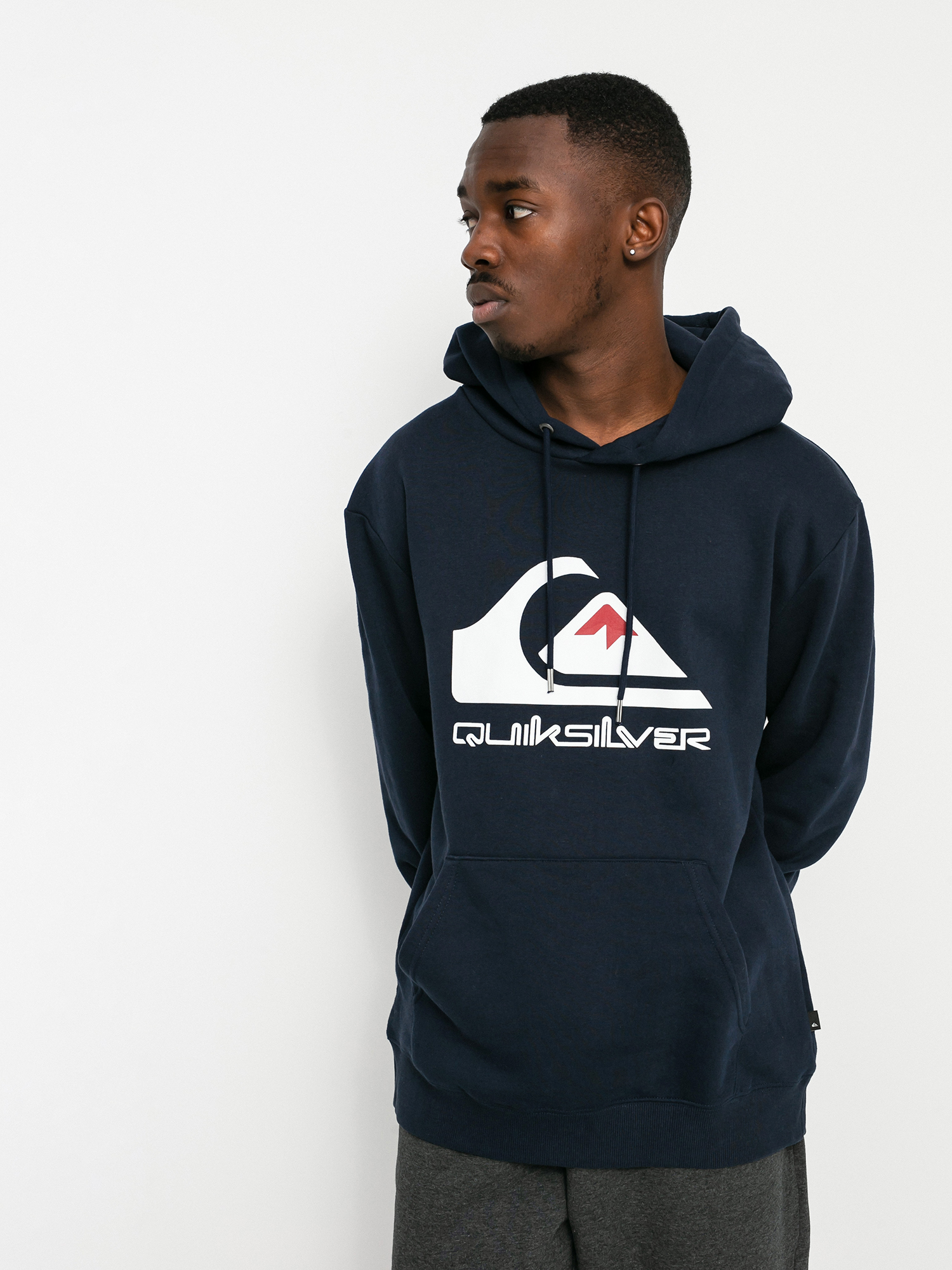 Quiksilver Big Logo HD Hoodie (navy blazer)