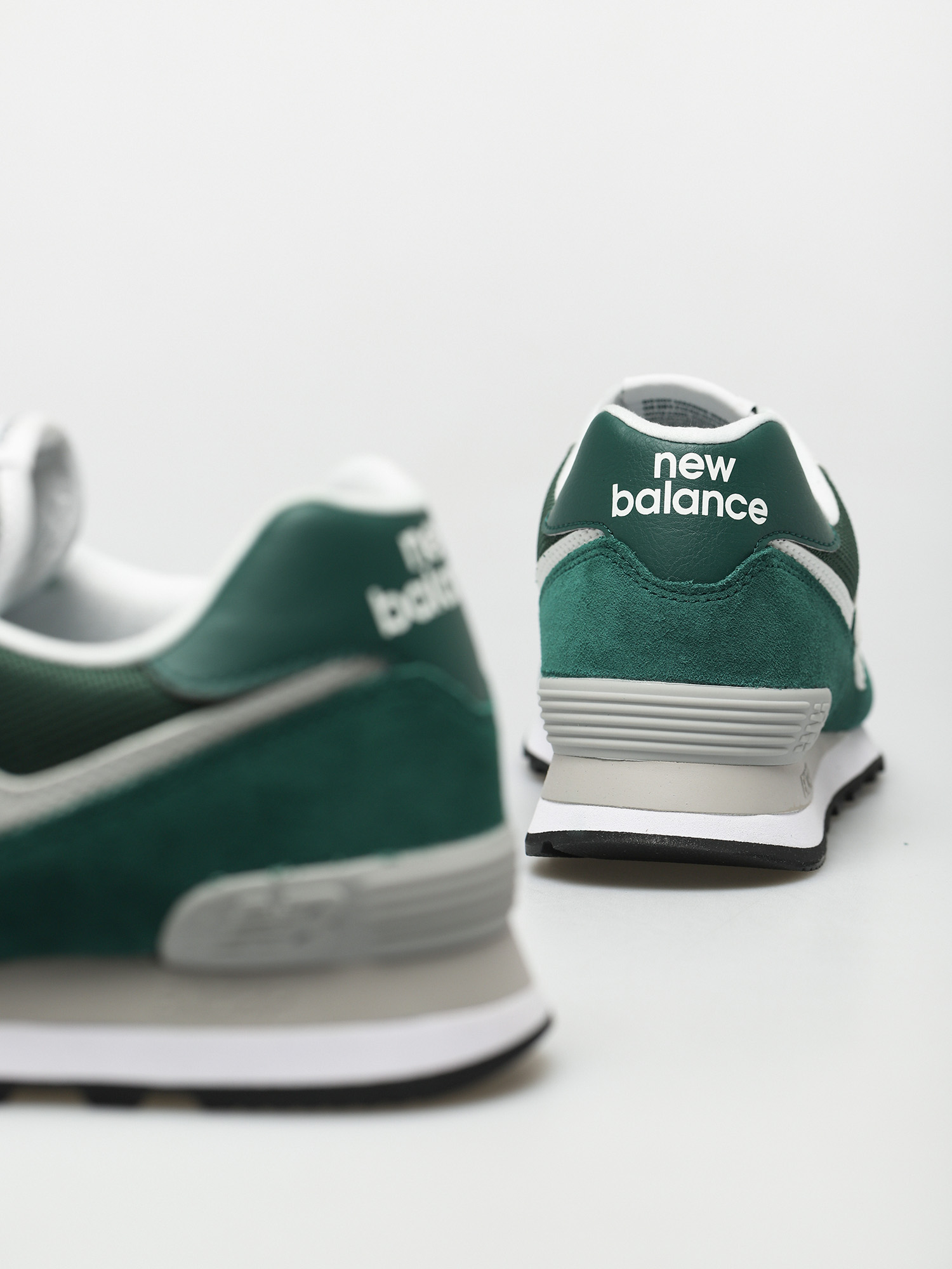 new balance leder green