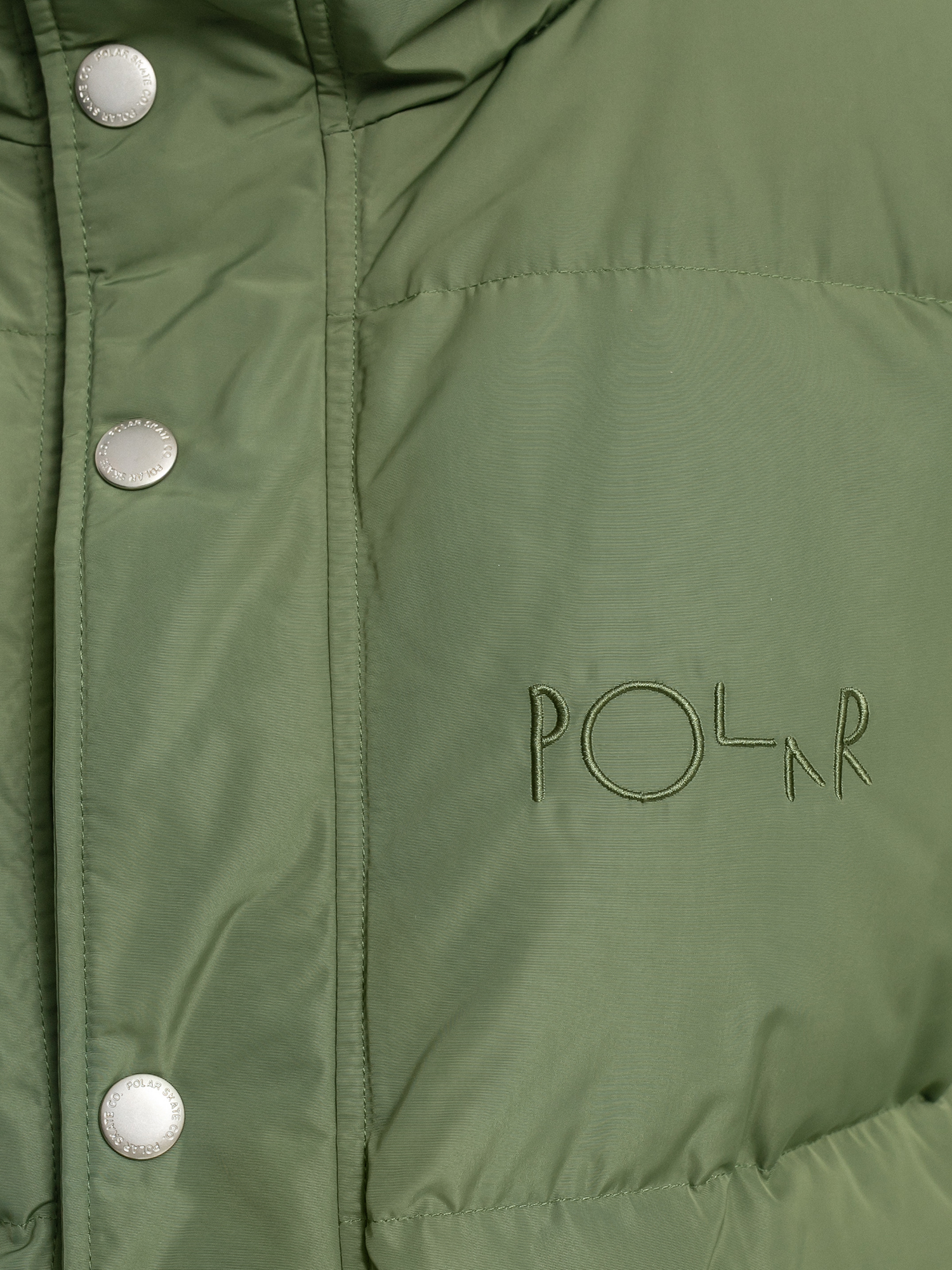 Polar Skate Hood Puffer Jacket (light olive)