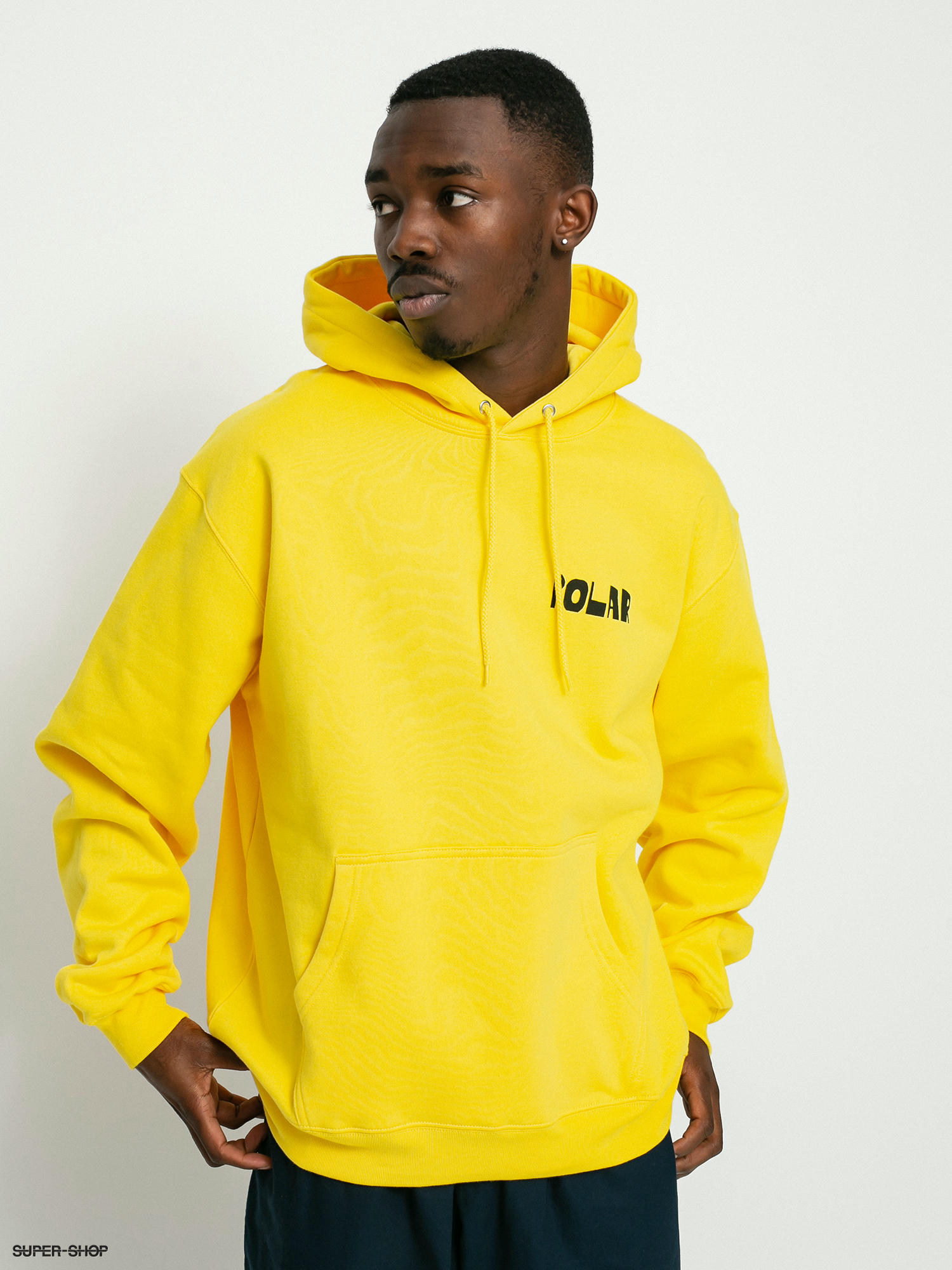 Yellow store skate hoodie