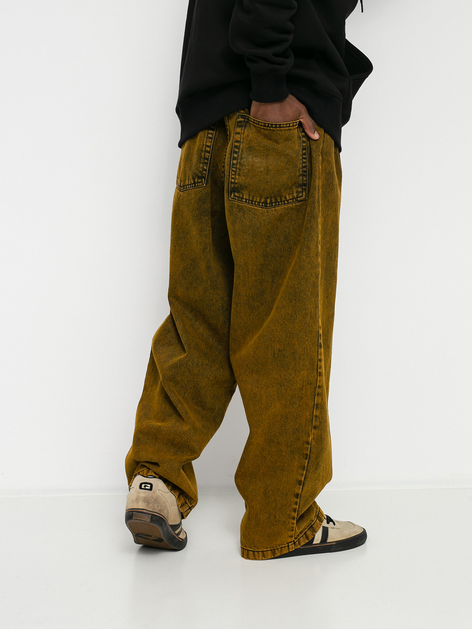 Polar Skate Big Boy Jeans Pants - green (yellow/black) 