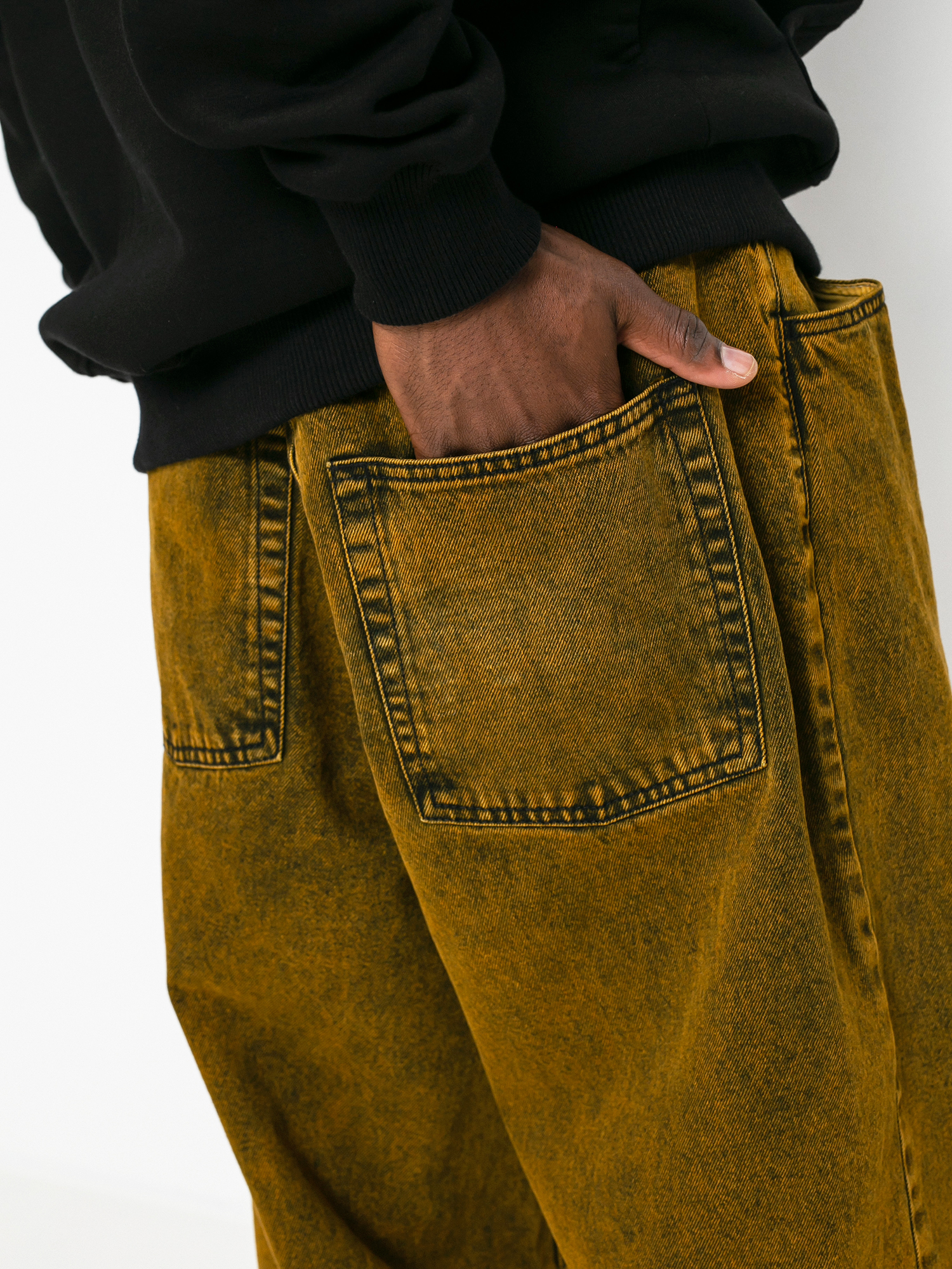 イチオシ PolarSkate BigboyJeans yellow black M | yasnabeauty.com