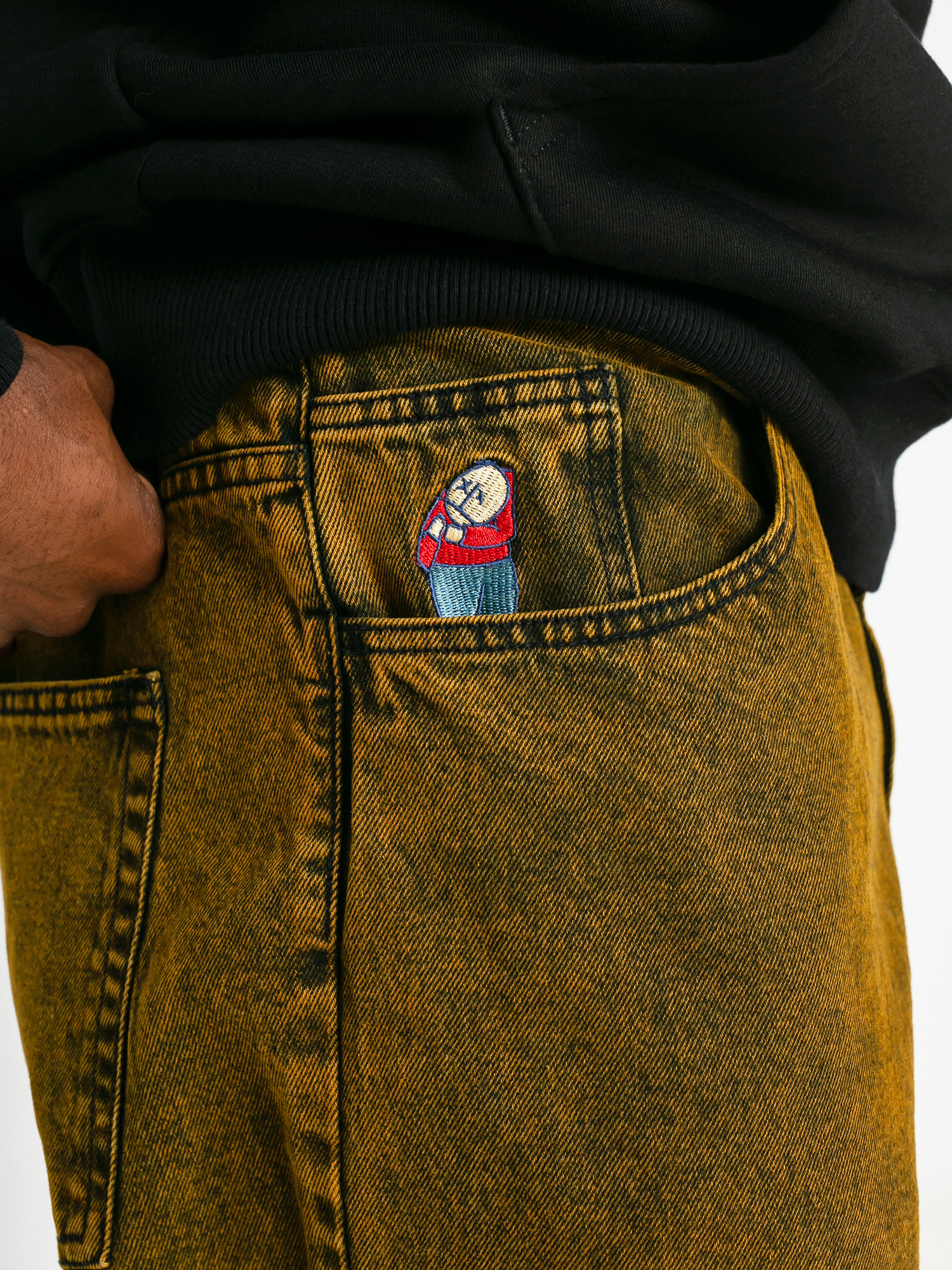 Polar Skate Big Boy Jeans Pants - green (yellow/black)