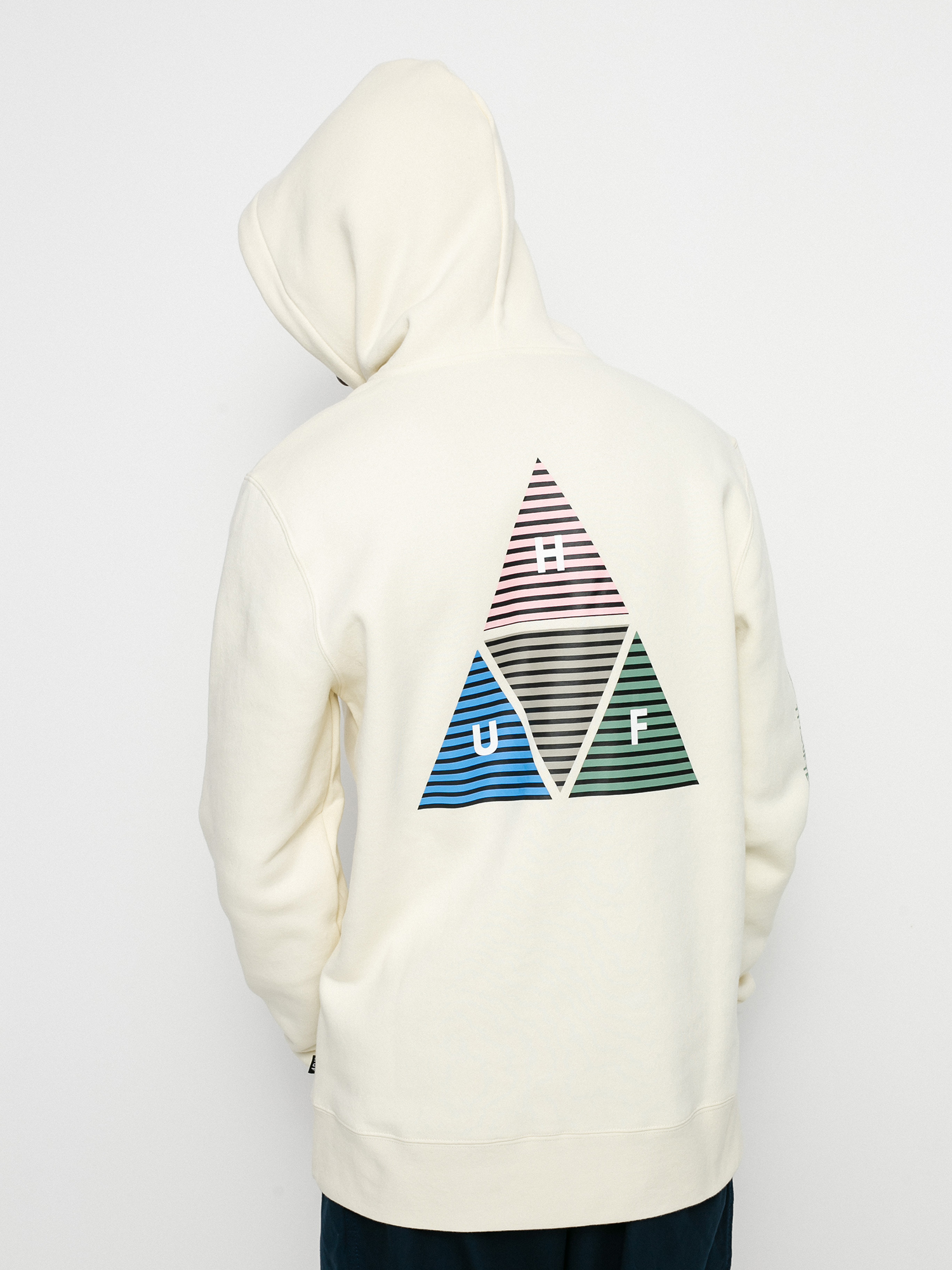 Hoodie Grey Huf Prism Trail Hoodie HUF Prism Triple Triangle ZHD