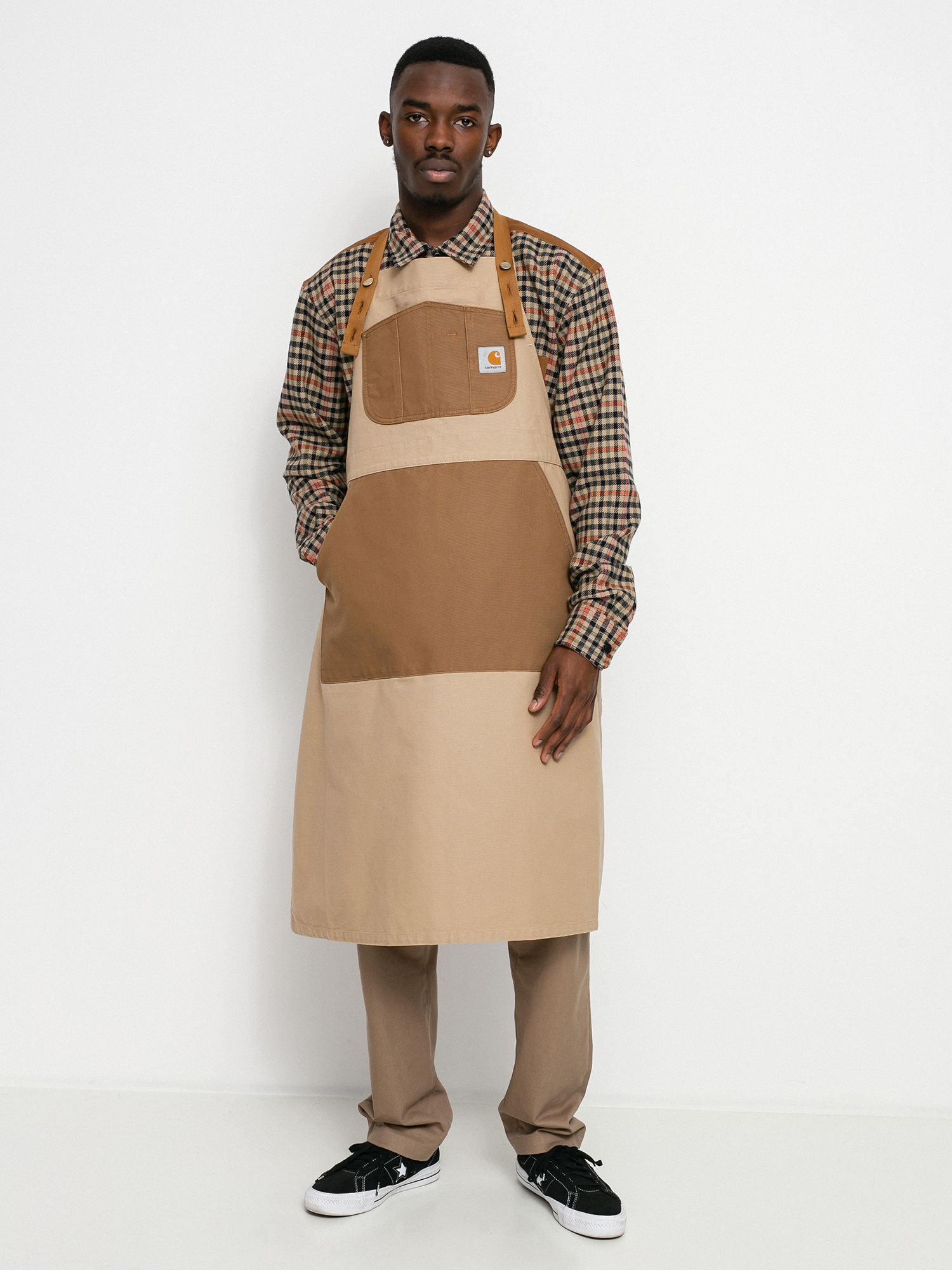 Carhartt エプロン TONARE BIB APRON Carhartt WIP Tonare Bib Apron Schürze (dusty h brown/hamilton brown)