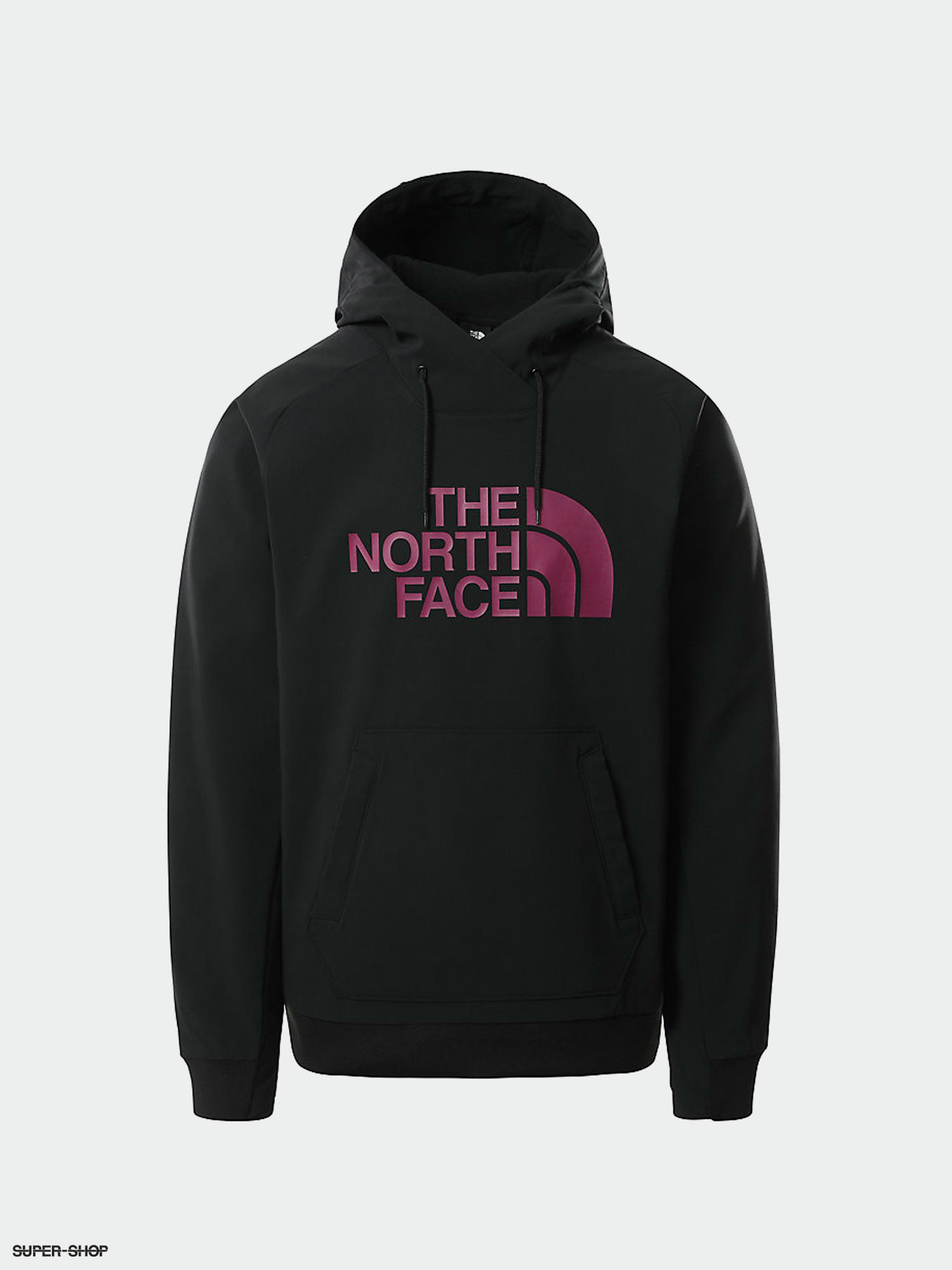 north face black and pink hoodie