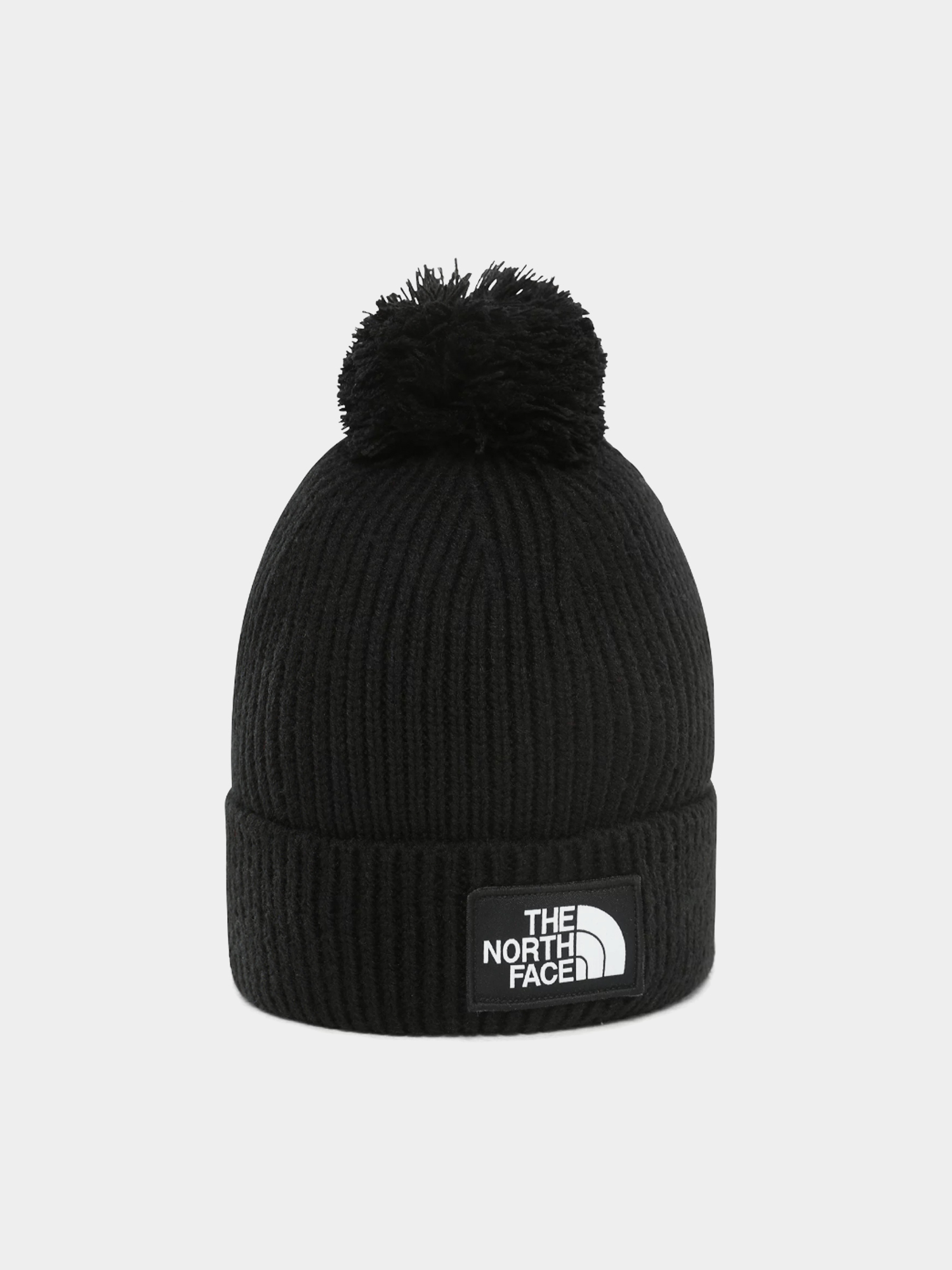 The North Face Tnf Logo Box Pom Beanie (tnf black)