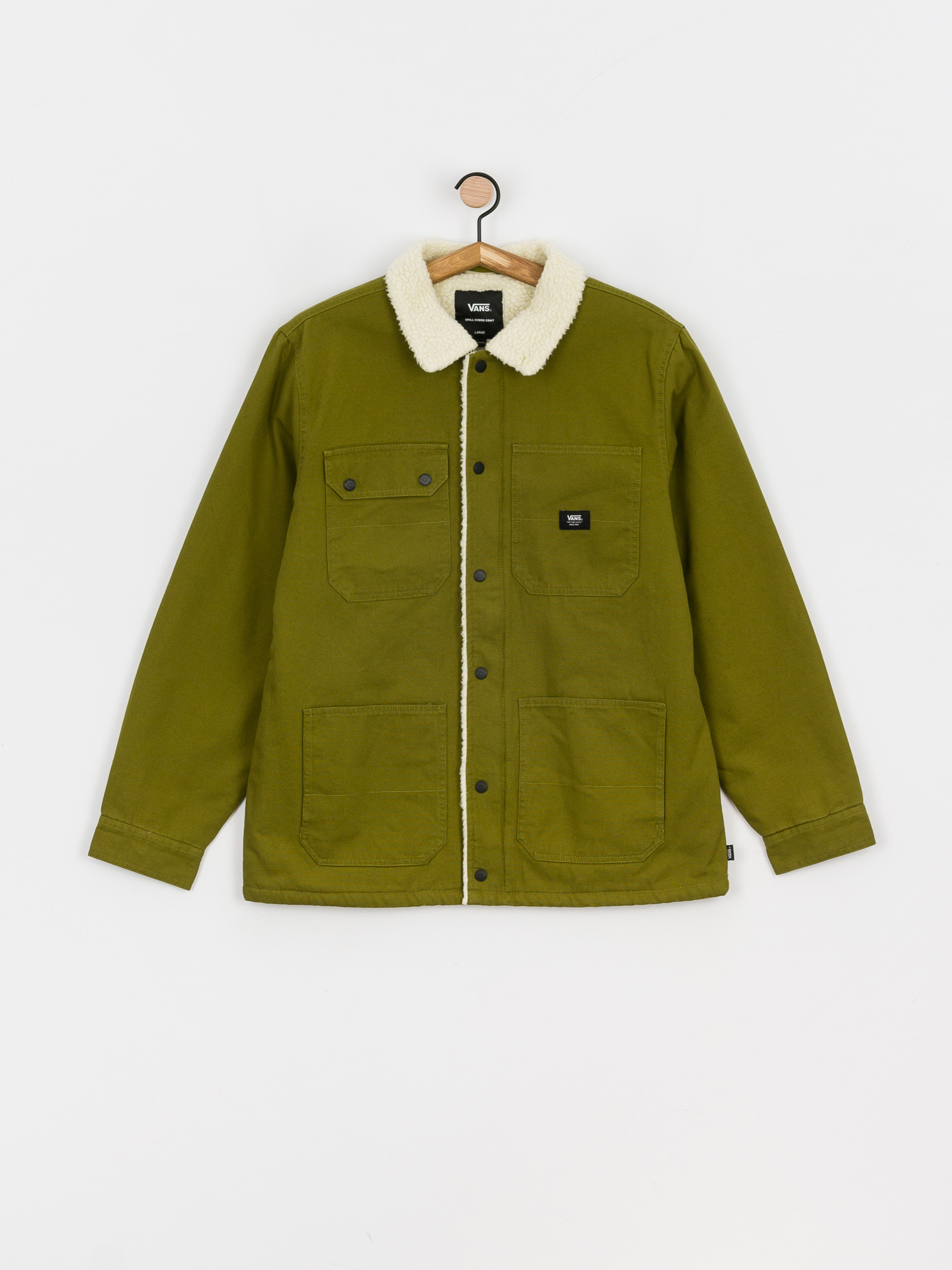 Vans Drill Chore Sherpa Jacket (avocado/antique white)