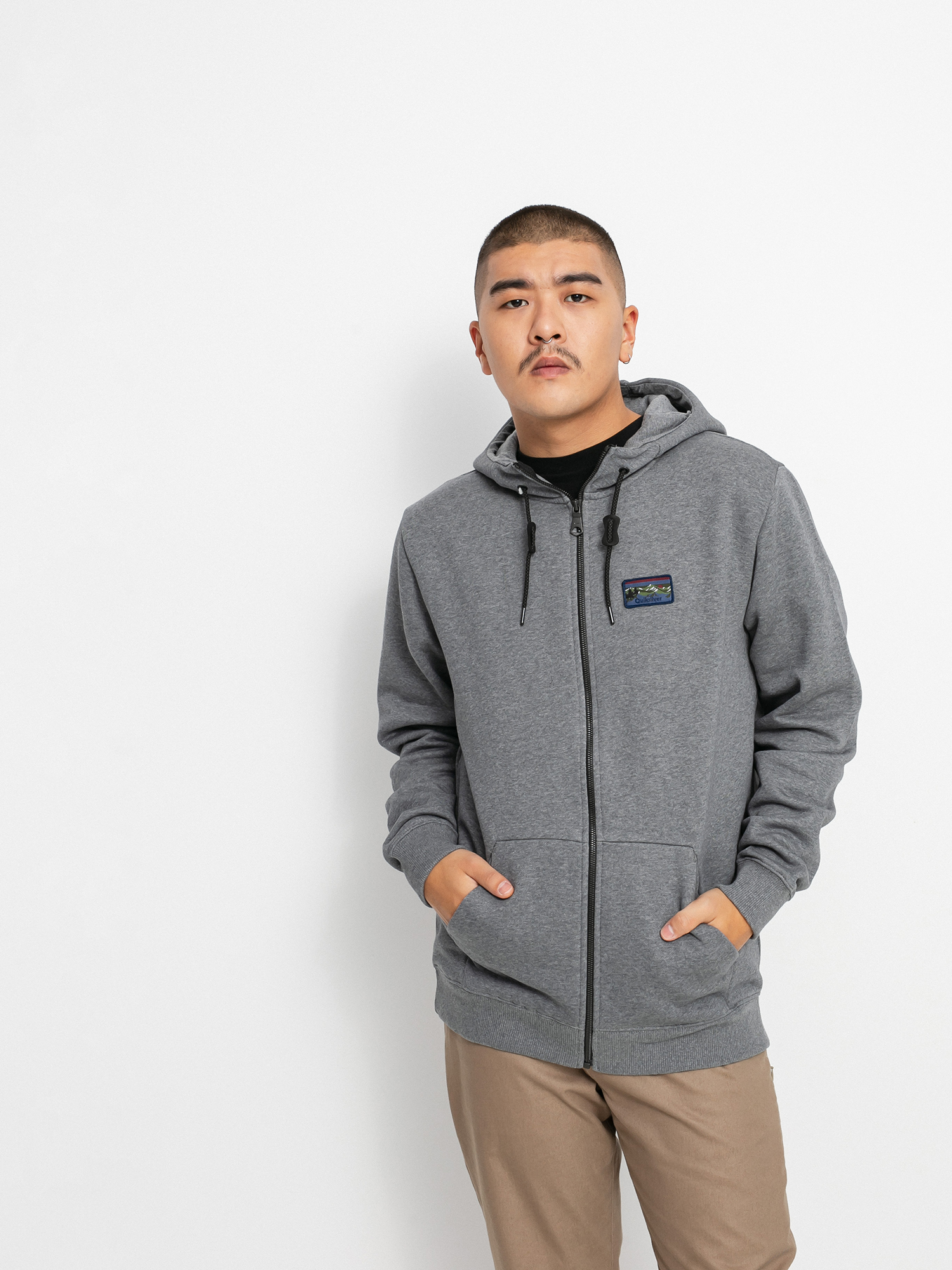 quiksilver grey hoodie
