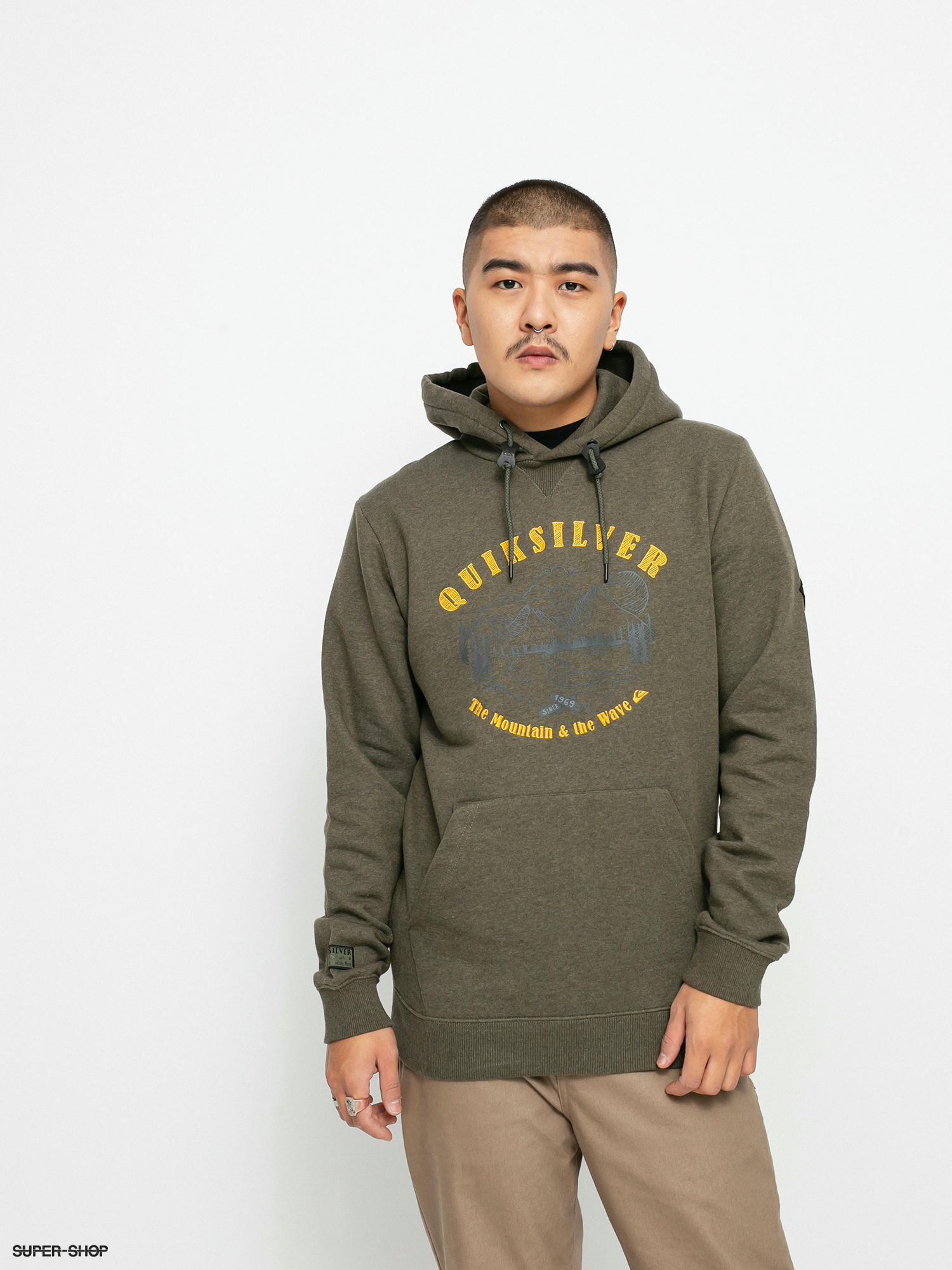 Quiksilver big logo on sale hoodie