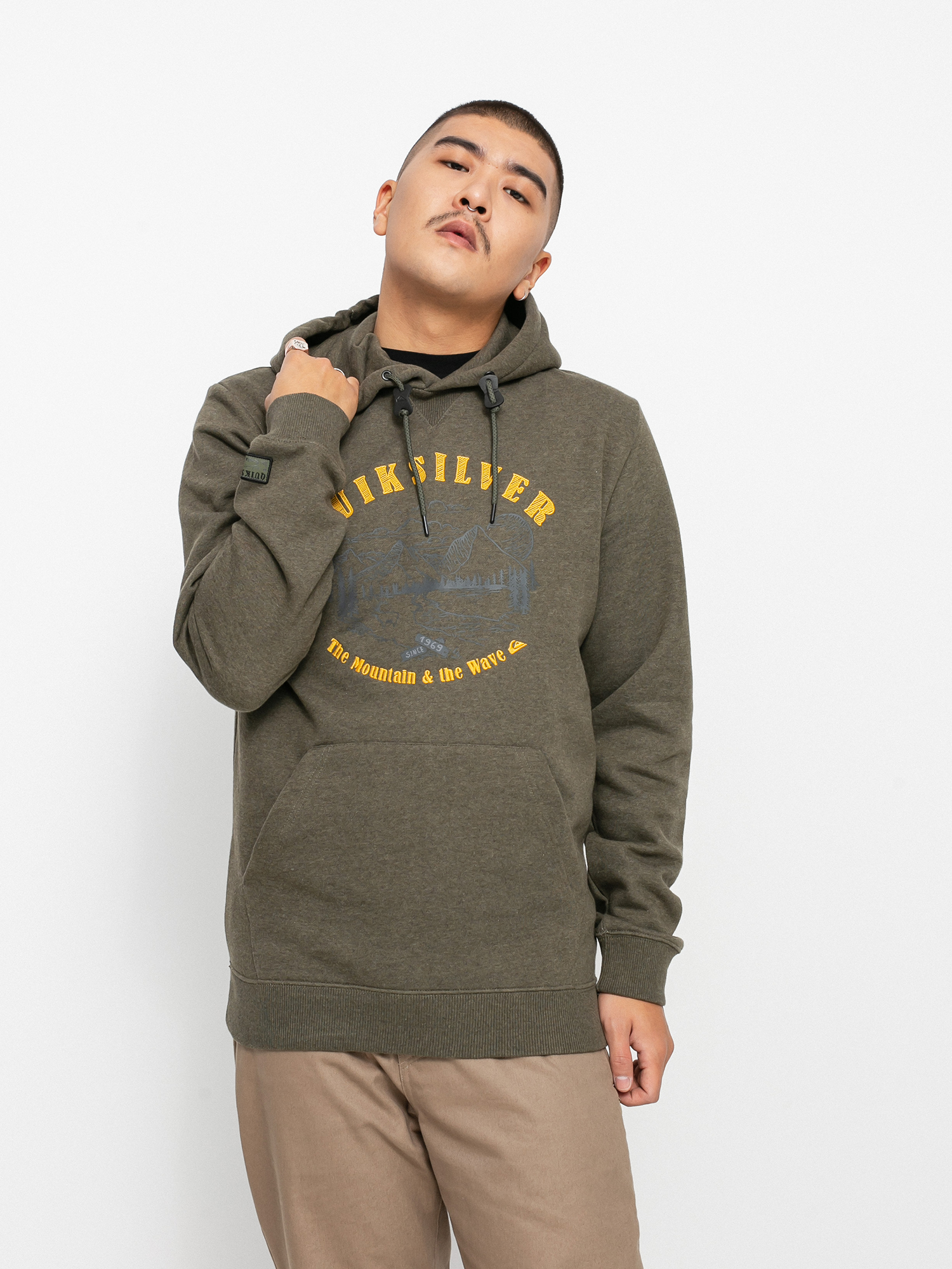 Mens Quiksilver Big Logo HD Hoodie (grape leaf)