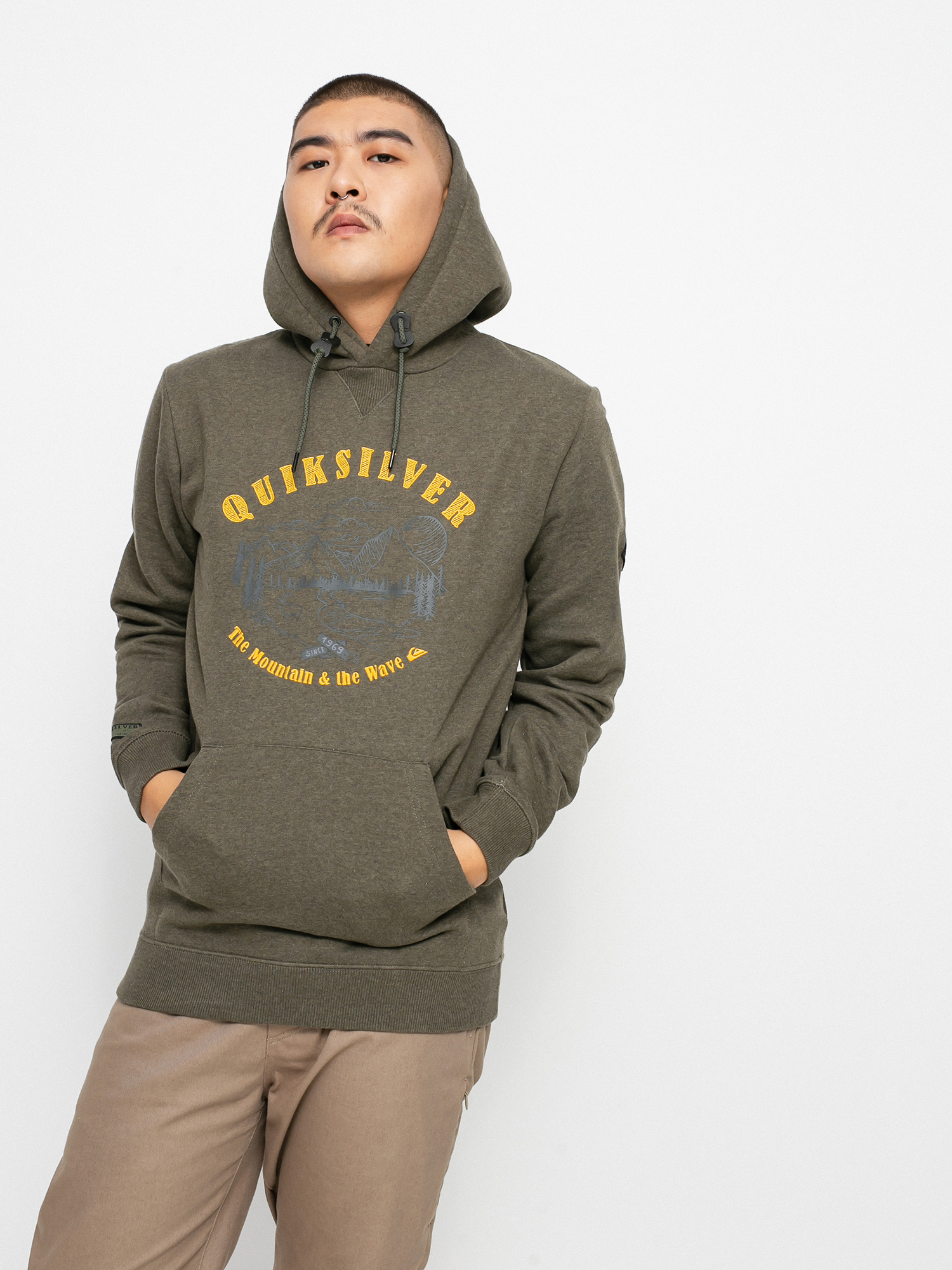 Mens Quiksilver Big Logo HD Hoodie (grape leaf)
