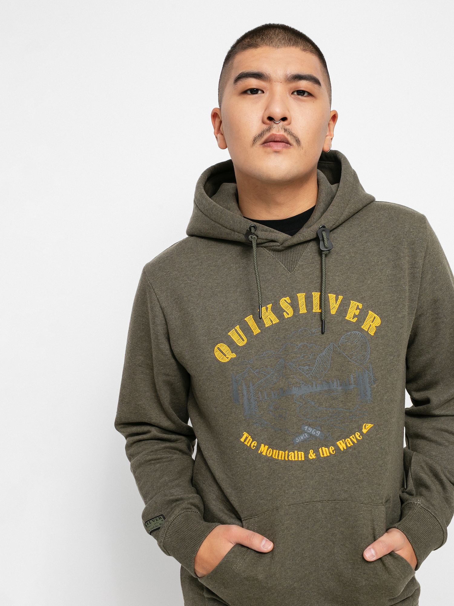 Mens Quiksilver Big Logo HD Hoodie (grape leaf)