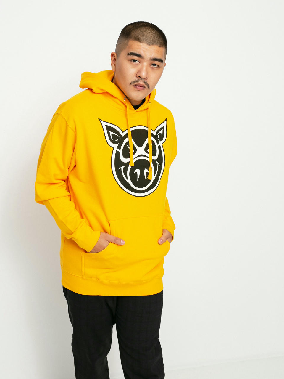 Pig Head HD Hoodie (gold)