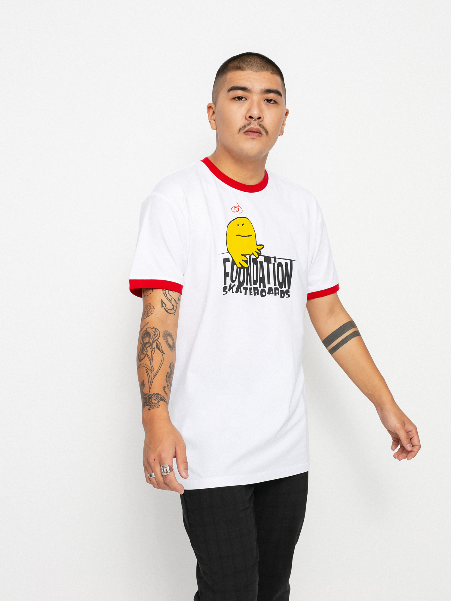 Foundation Ringer T-shirt (red/white)