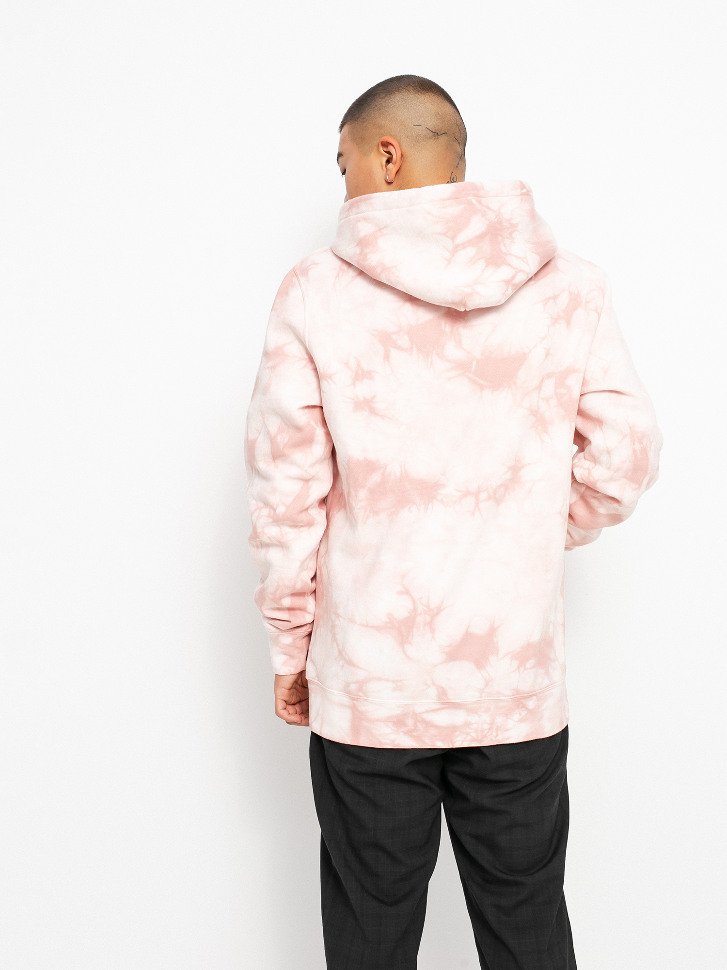 HUF Broadcast Tiedye HD Hoodie (coral)