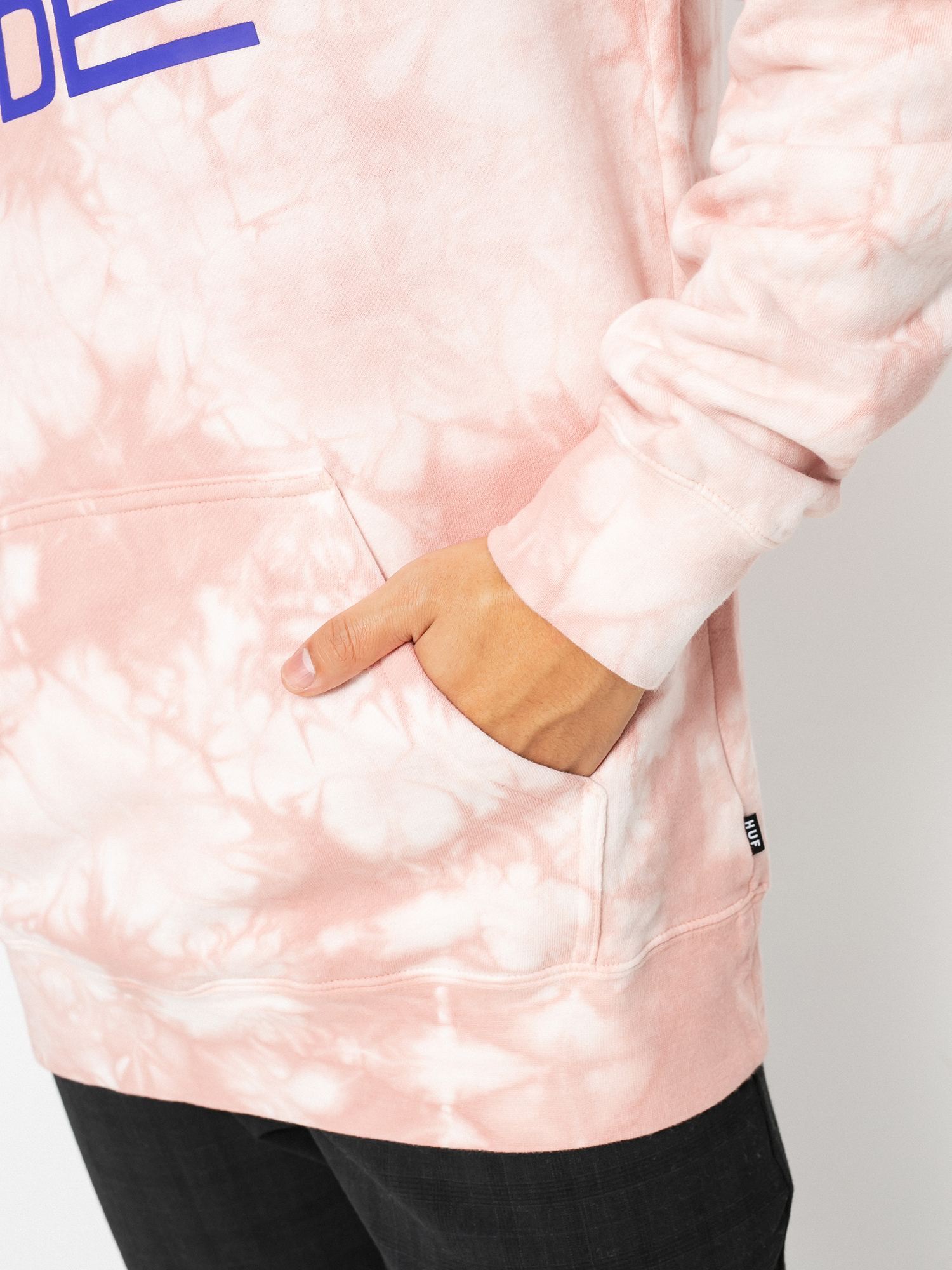 HUF Broadcast Tiedye HD Hoodie (coral)