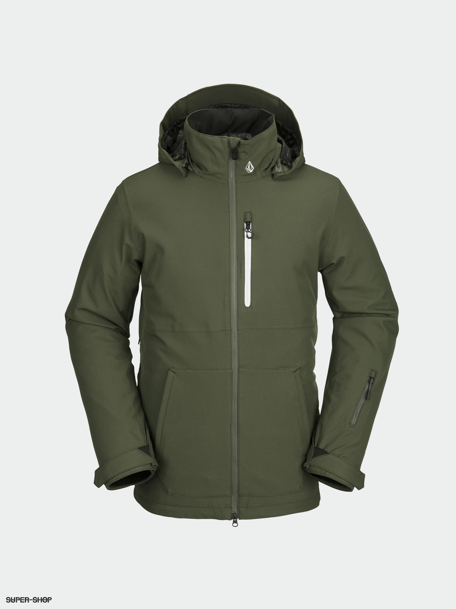 green mens snowboard jacket