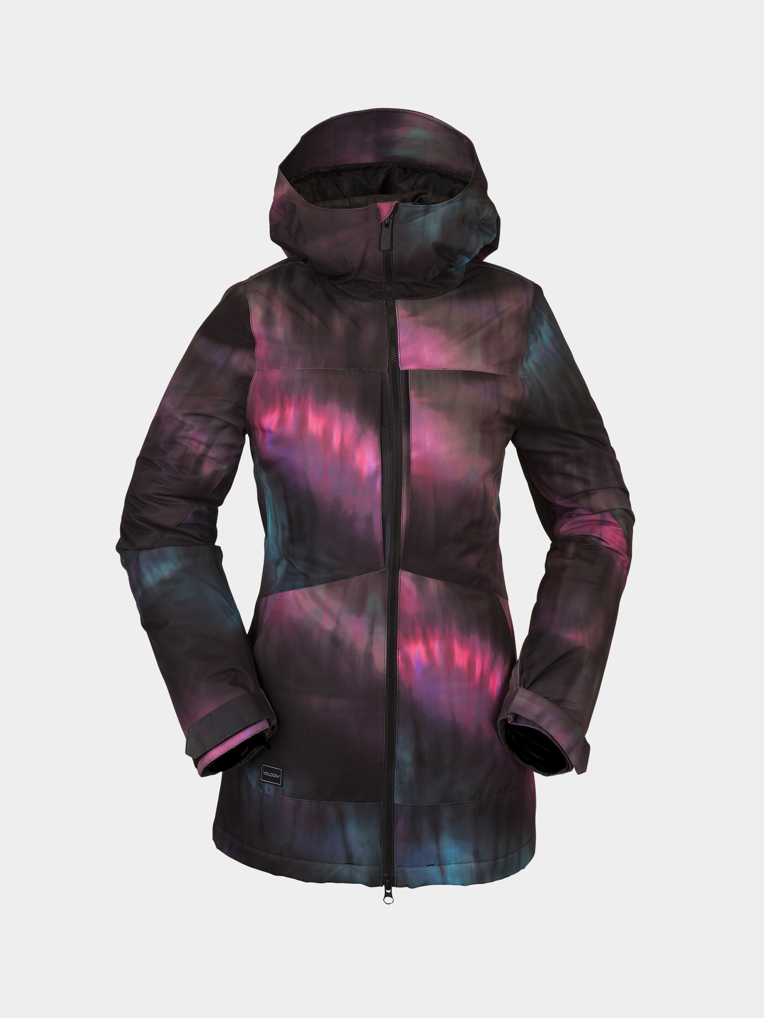 Womens Volcom Strayer Ins Snowboard jacket (blue tie dye)