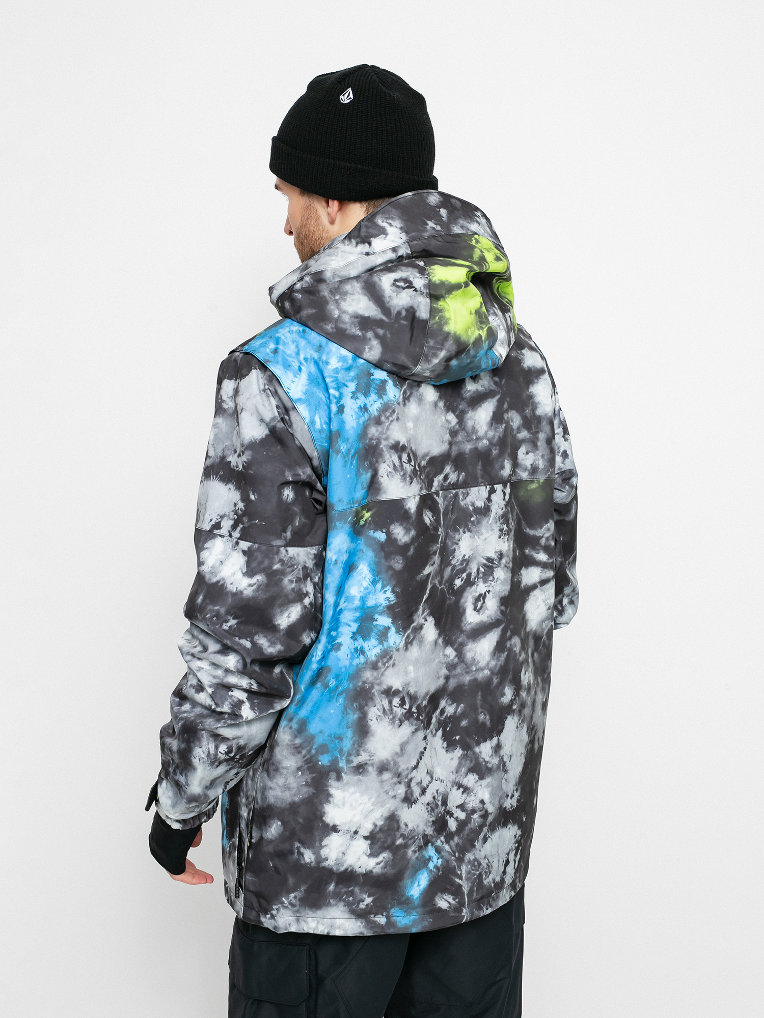 Mens Volcom Stone Gore Tex Snowboard jacket (tie dye)