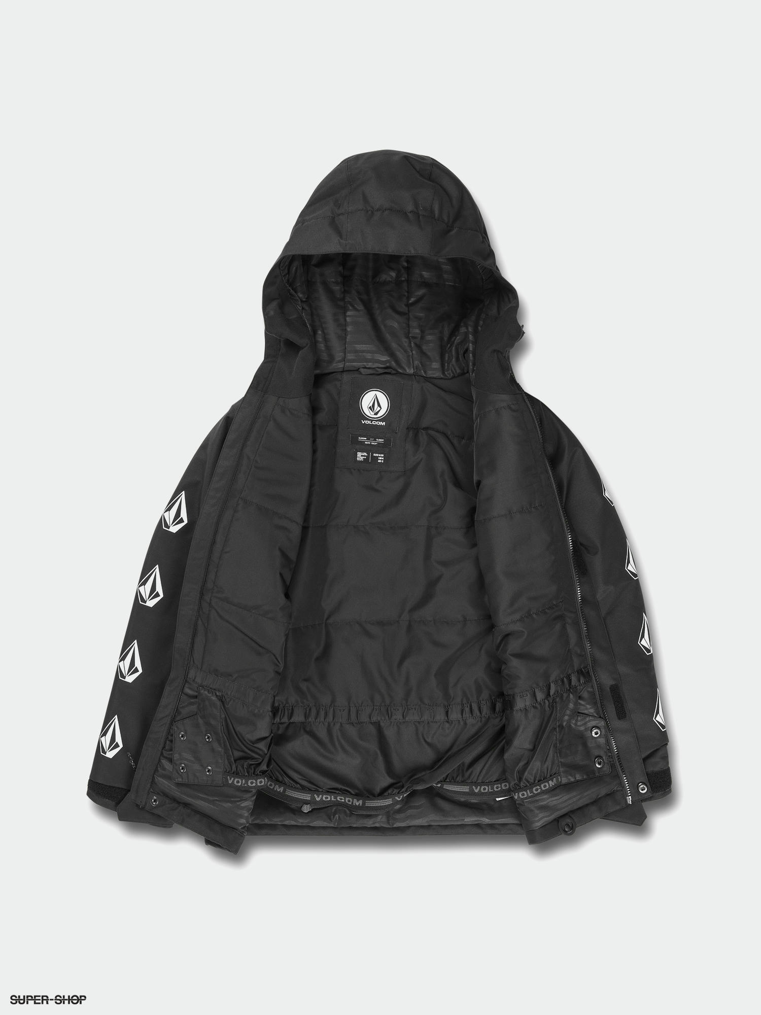 black snowboard jacket