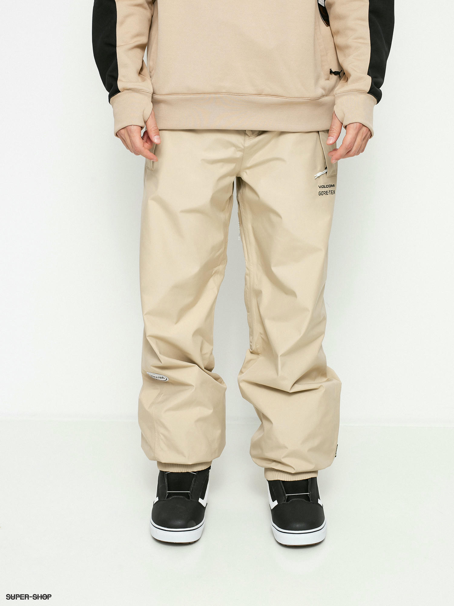 Mens Volcom Longo Gore Tex Snowboard pants (khaki)