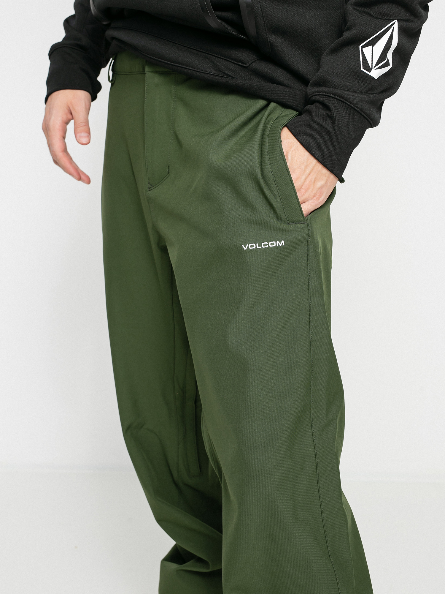 Mens Volcom Freakin Snow Chino Snowboard pants (saturated green)