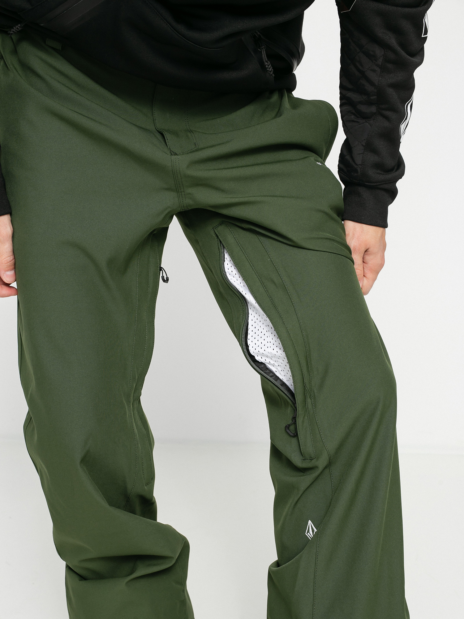Mens Volcom Freakin Snow Chino Snowboard pants (saturated green)