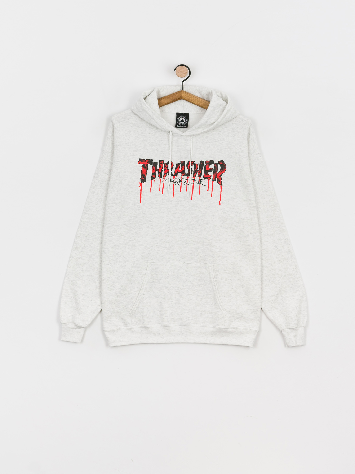 Thrasher Blood Drip HD Hoodie (ash)