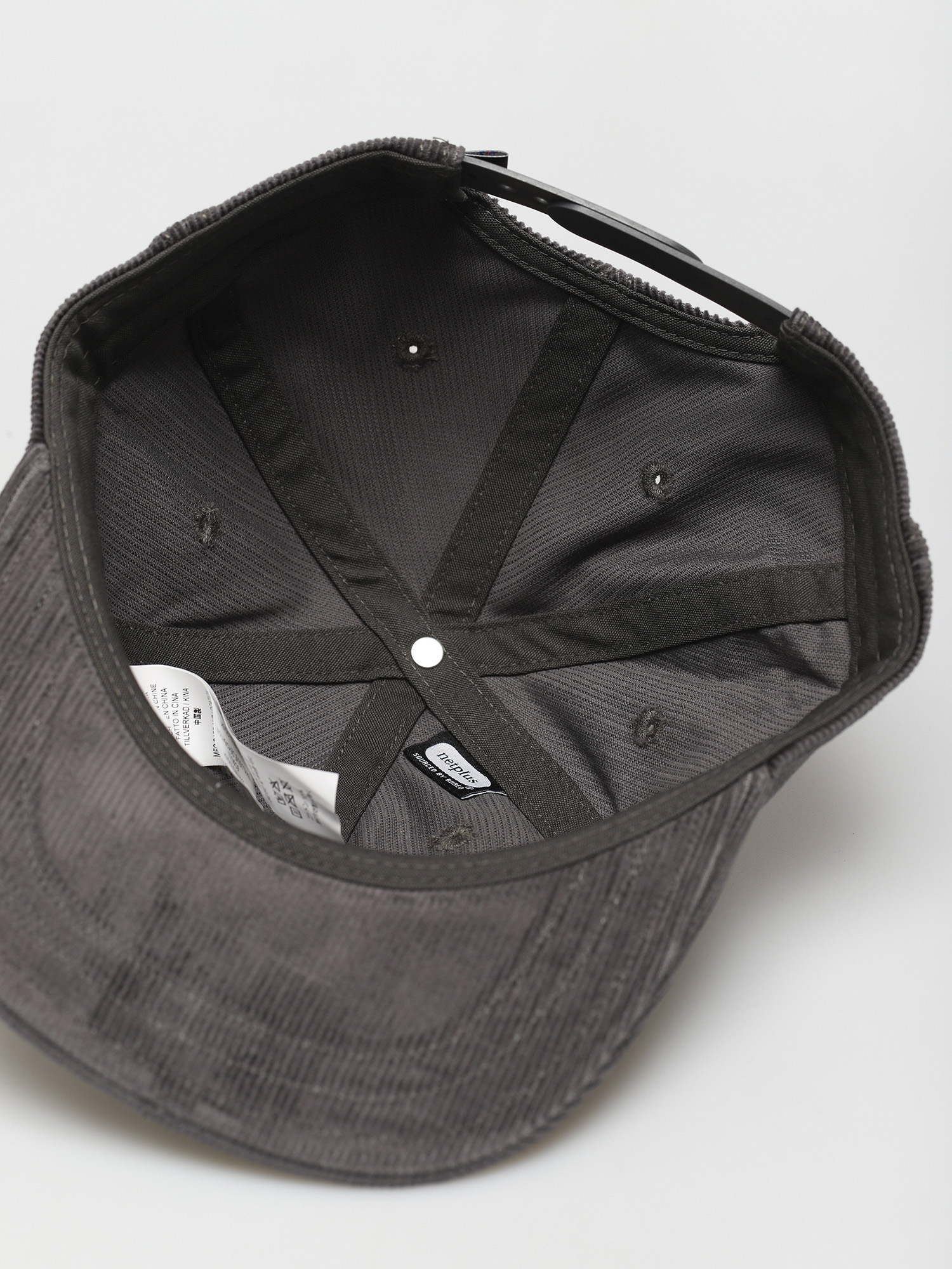 Patagonia Corduroy Cap grey (line logo ridge patch/forge grey)