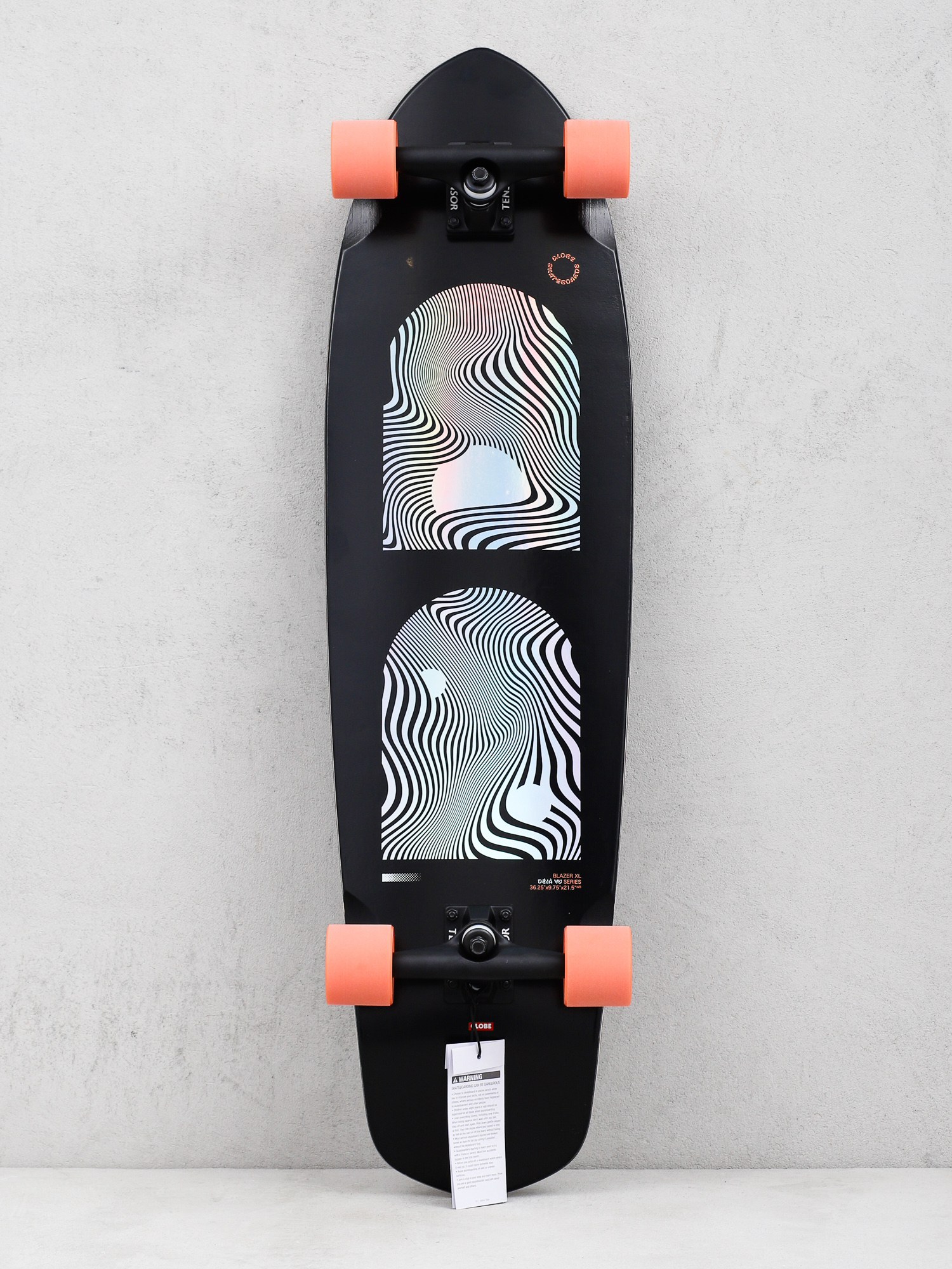 Globe Blazer XL Longboard (black/orange)