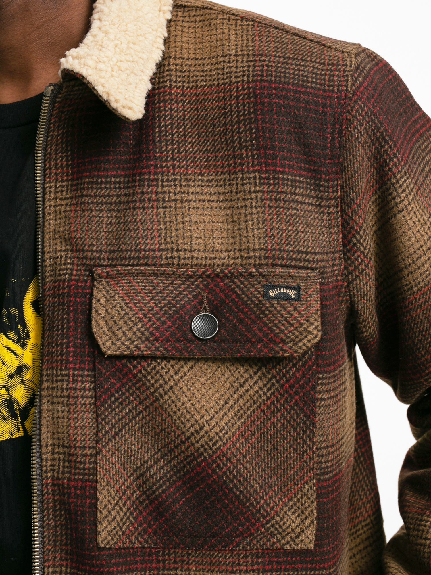 Billabong Barlow Sherpa Jacket (coffee)