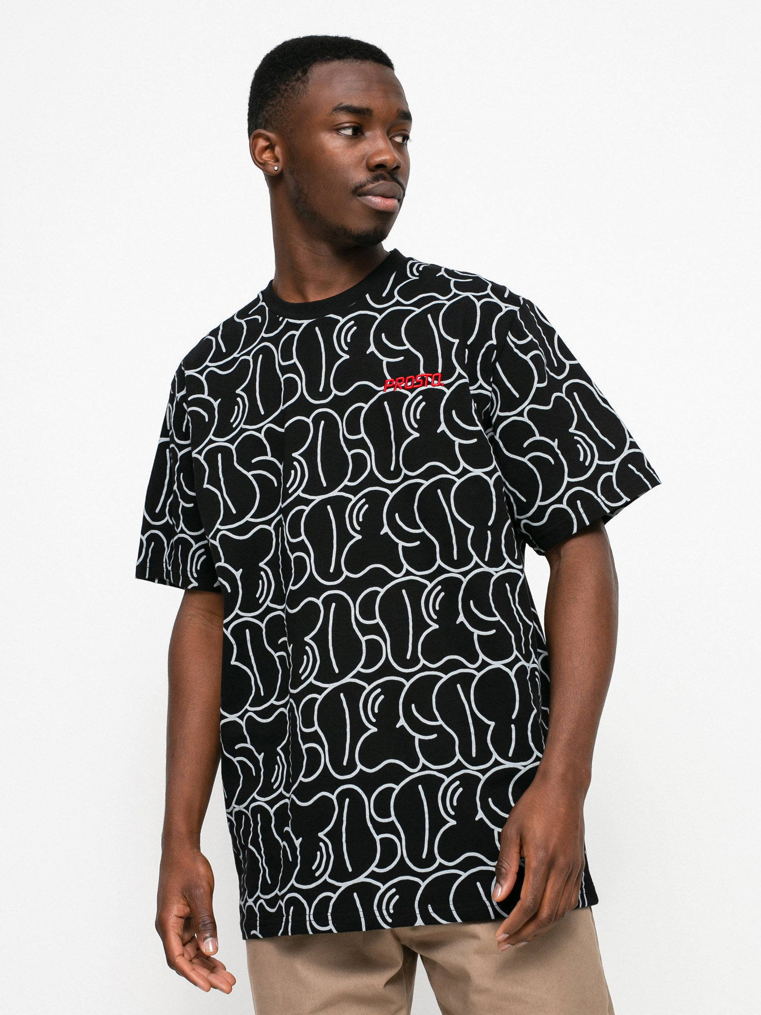 black baggy tshirt