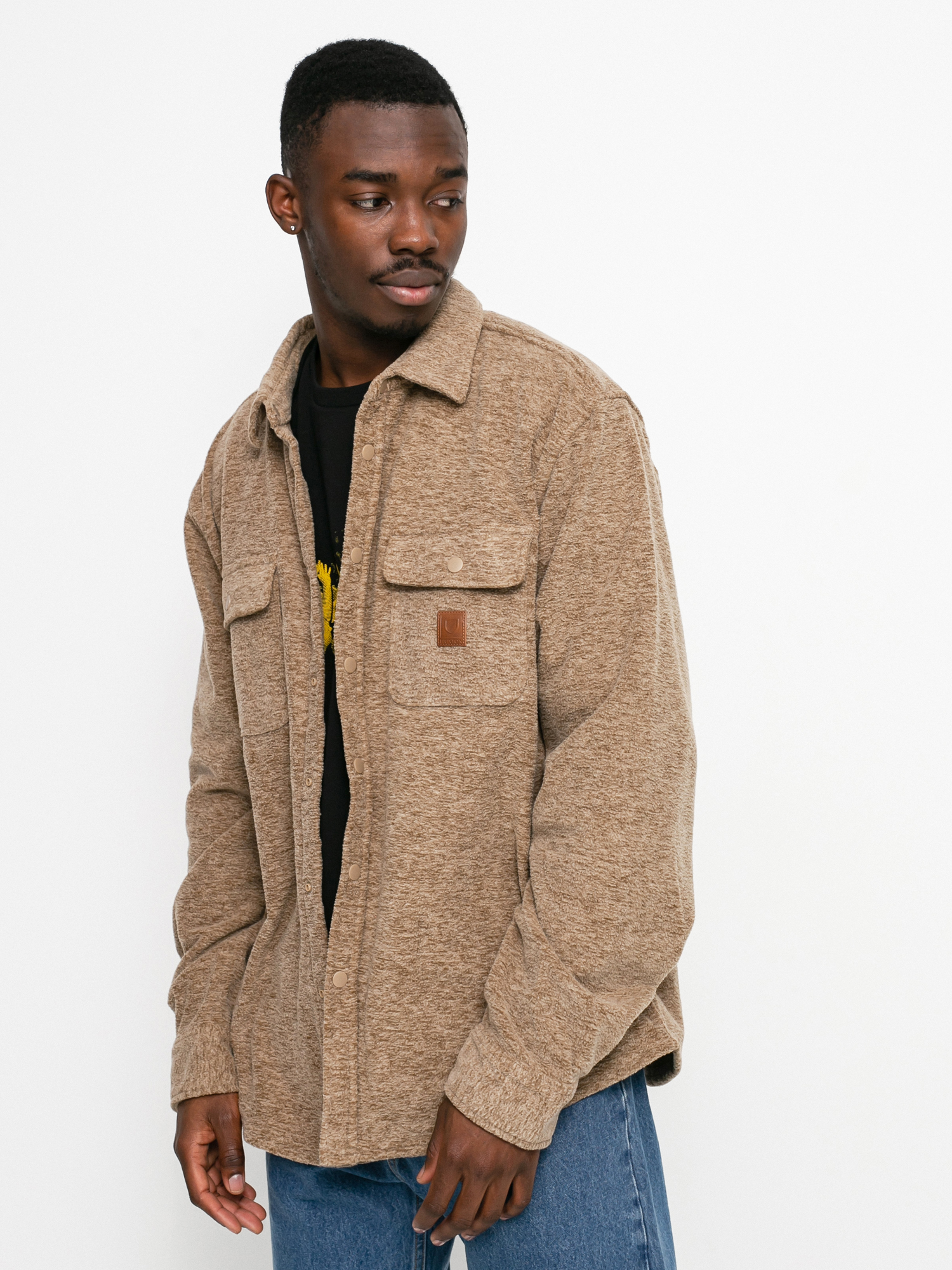 Brixton Bowery Arctic Stretch Ls Shirt (oatmeal)