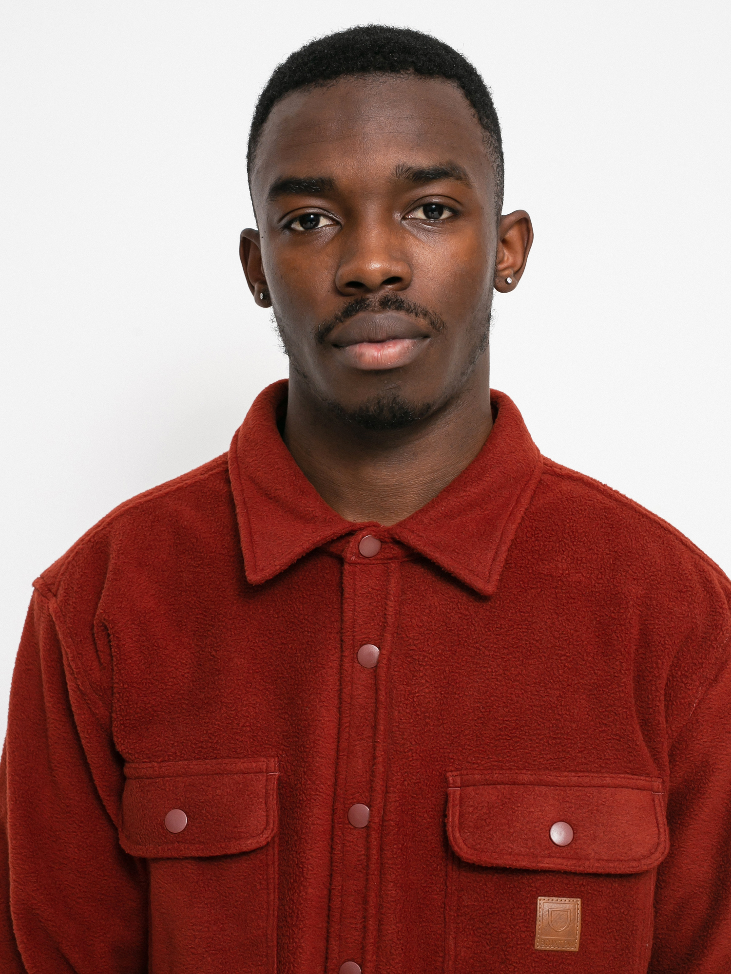 Brixton Bowery Arctic Stretch Ls Hemd (dark brick)