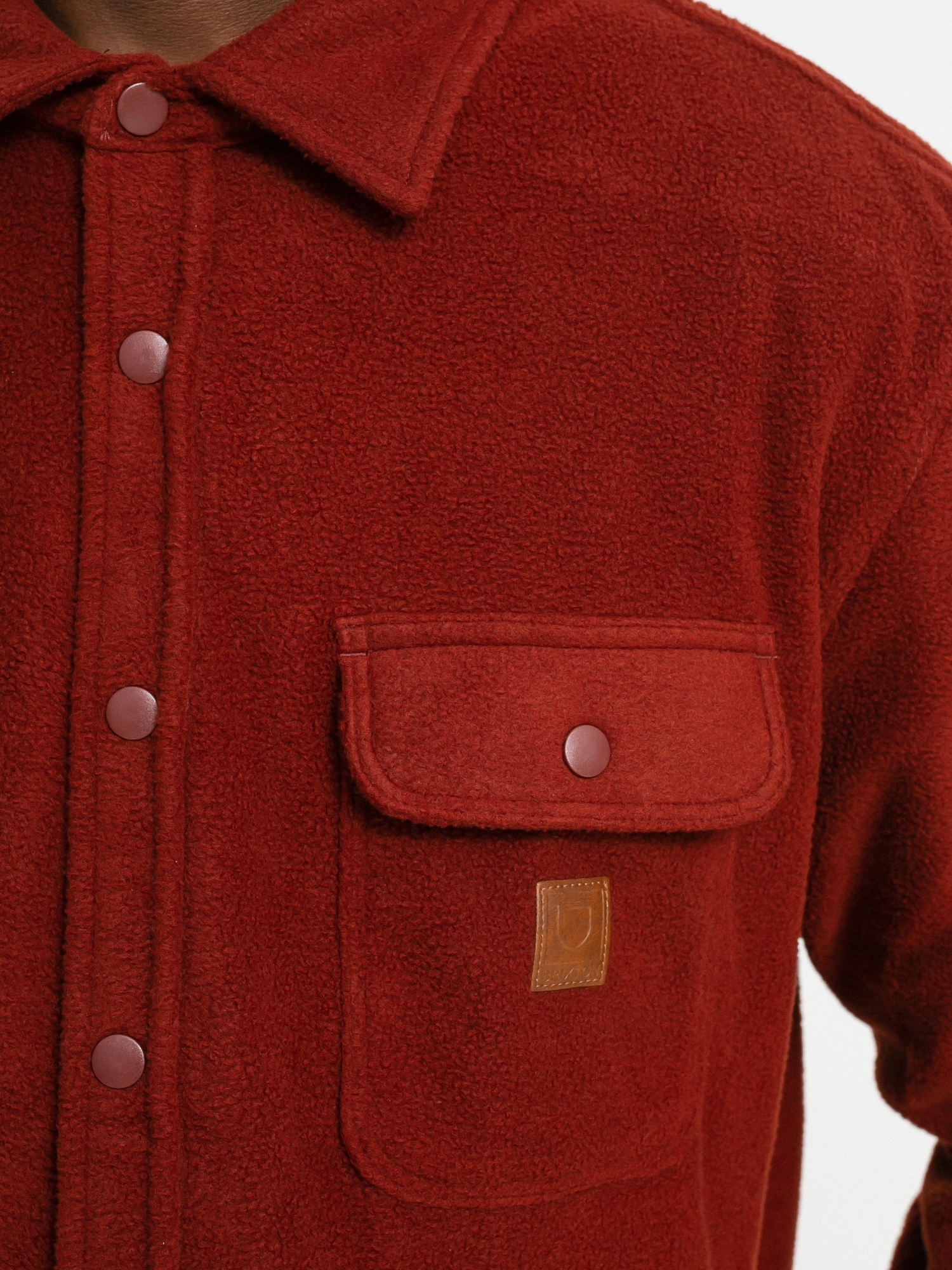 Brixton Bowery Arctic Stretch Ls Hemd (dark brick)