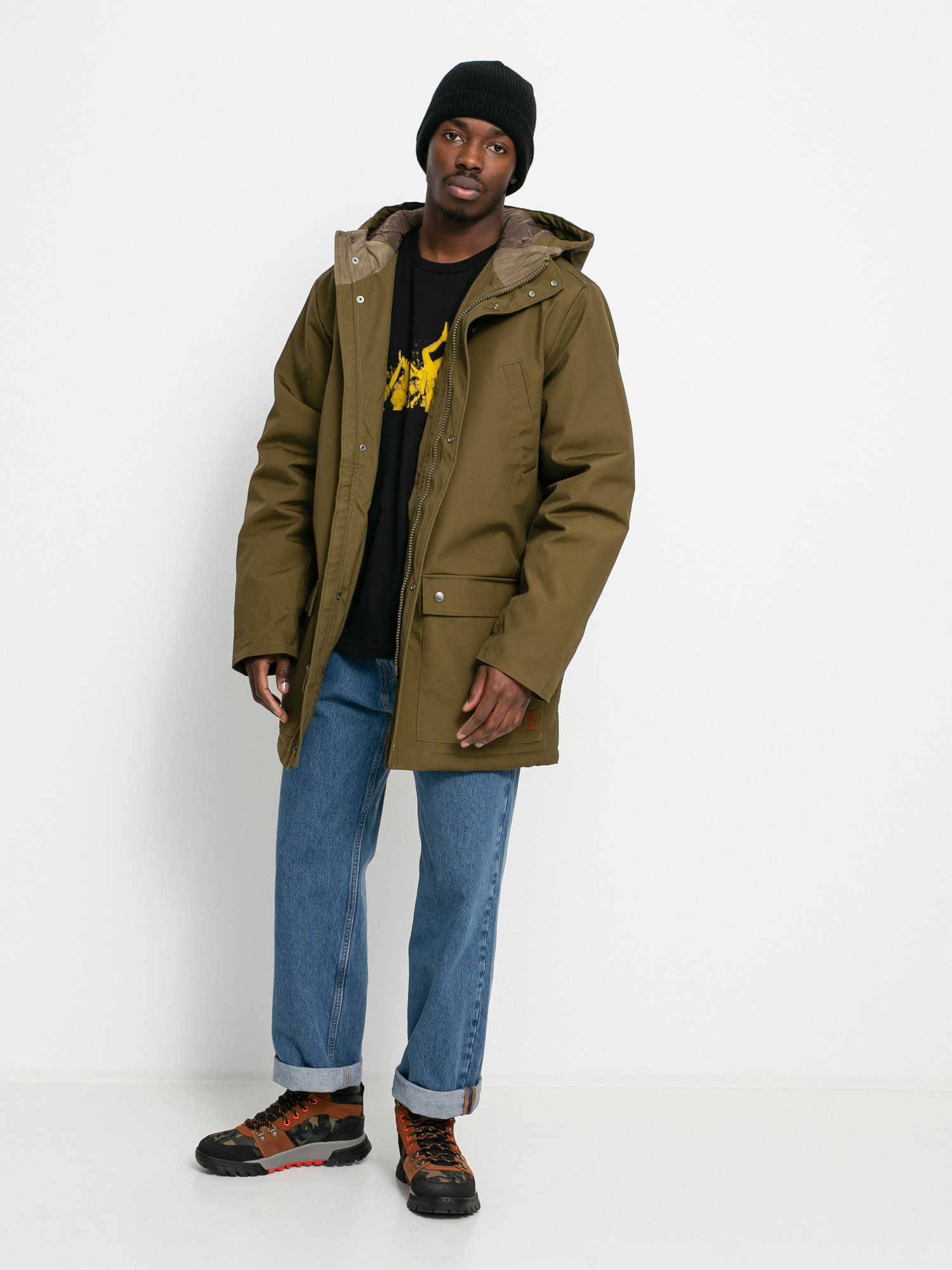 Brixton Storm Parka Jacket (military olive)