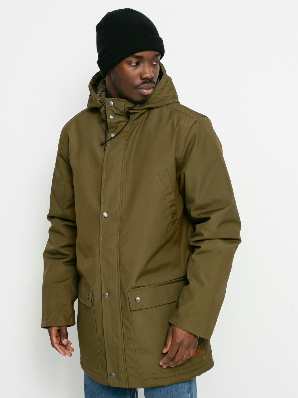 Brixton Storm Parka Jacket (military olive)