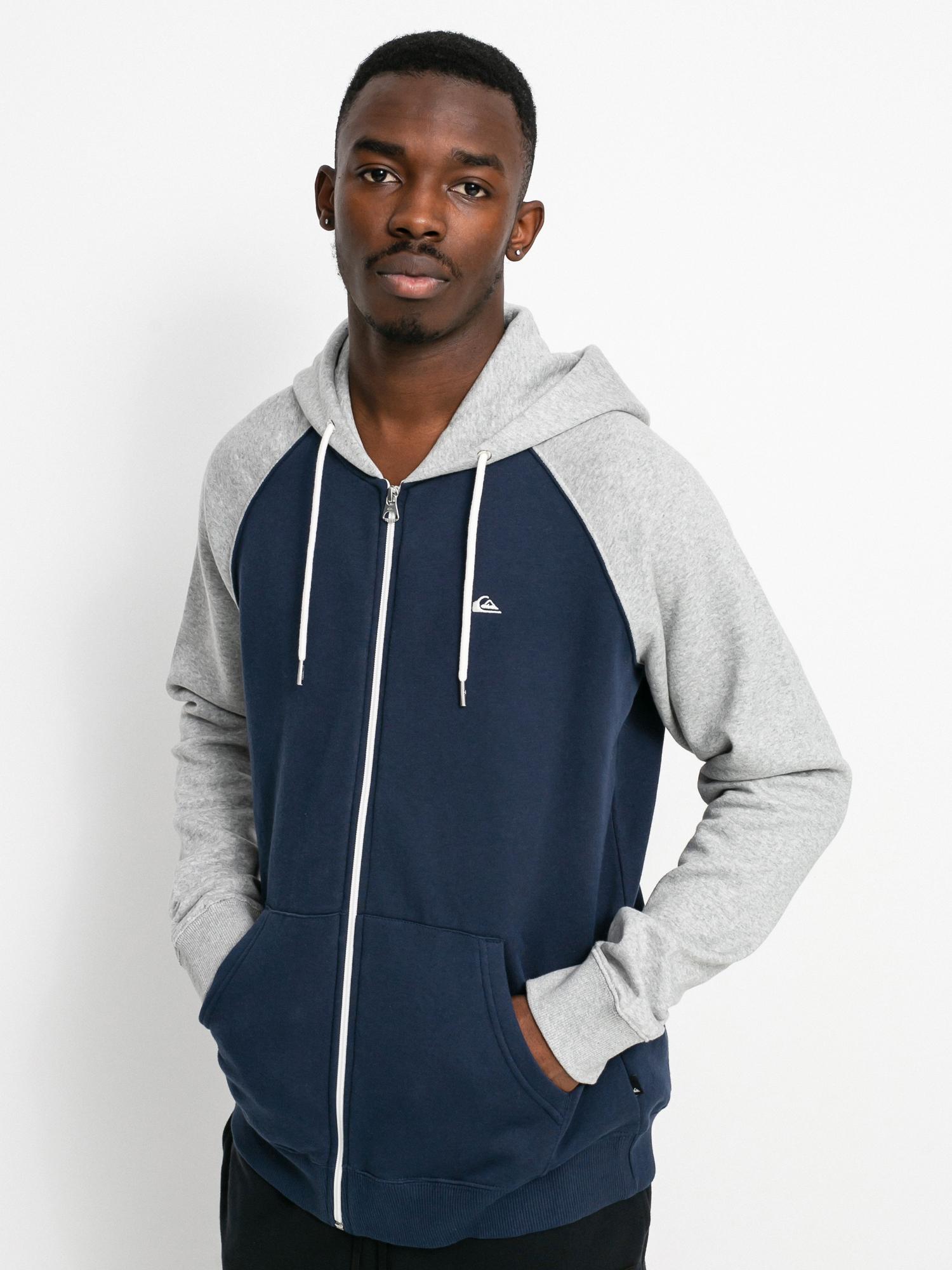 Quiksilver Everyday ZHD Hoodie grey (light grey heather/navy blazer)