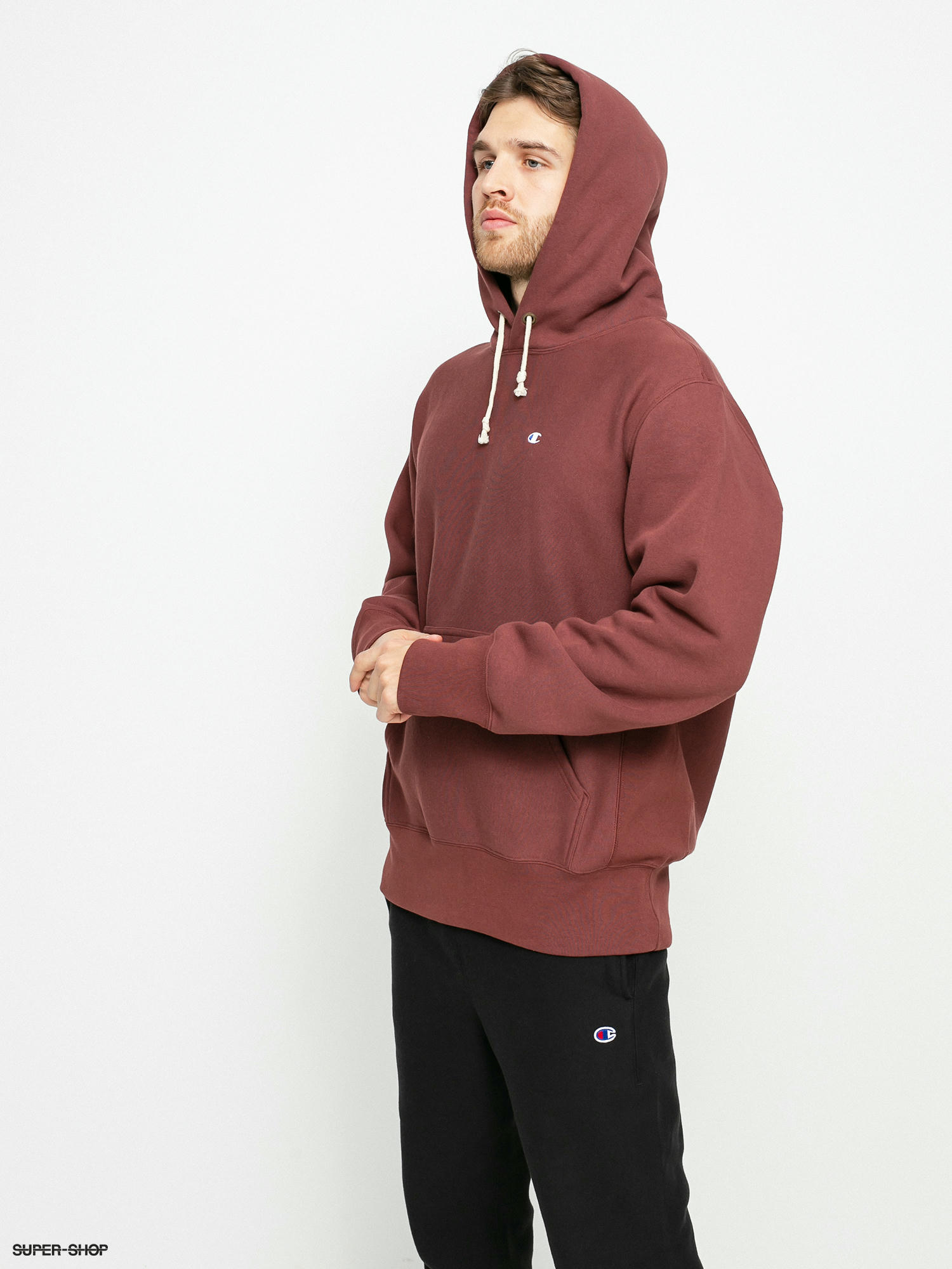 maroon champion sweats