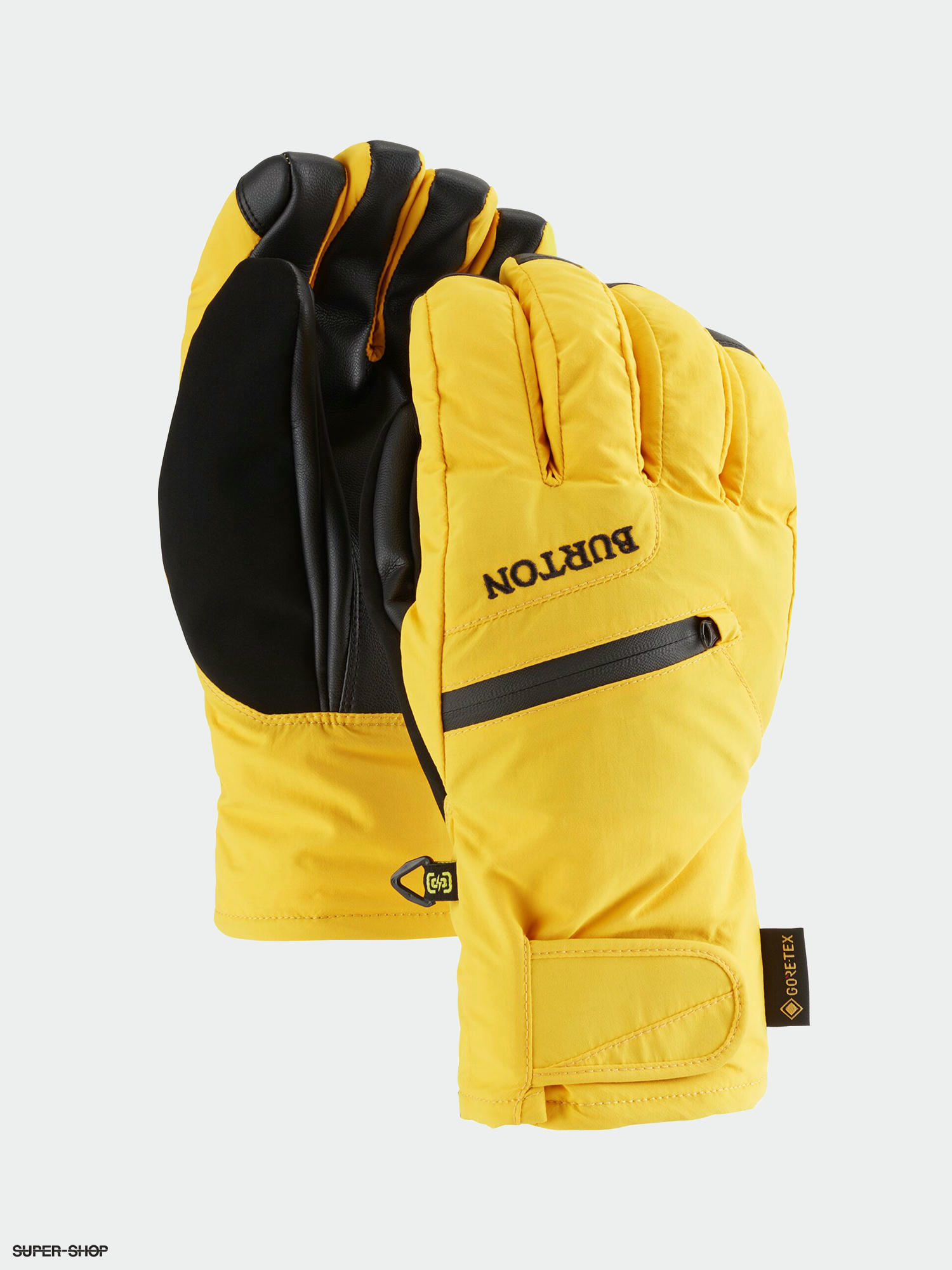 yellow snowboard gloves