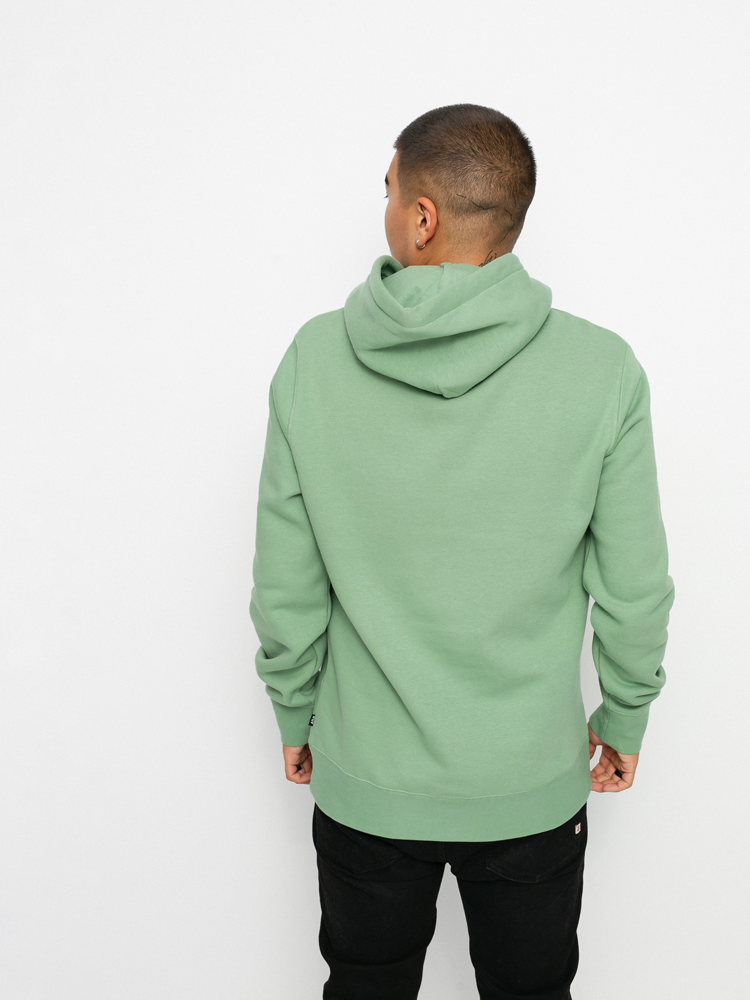 HUF Essentials OG Logo HD Hoodie (basil)