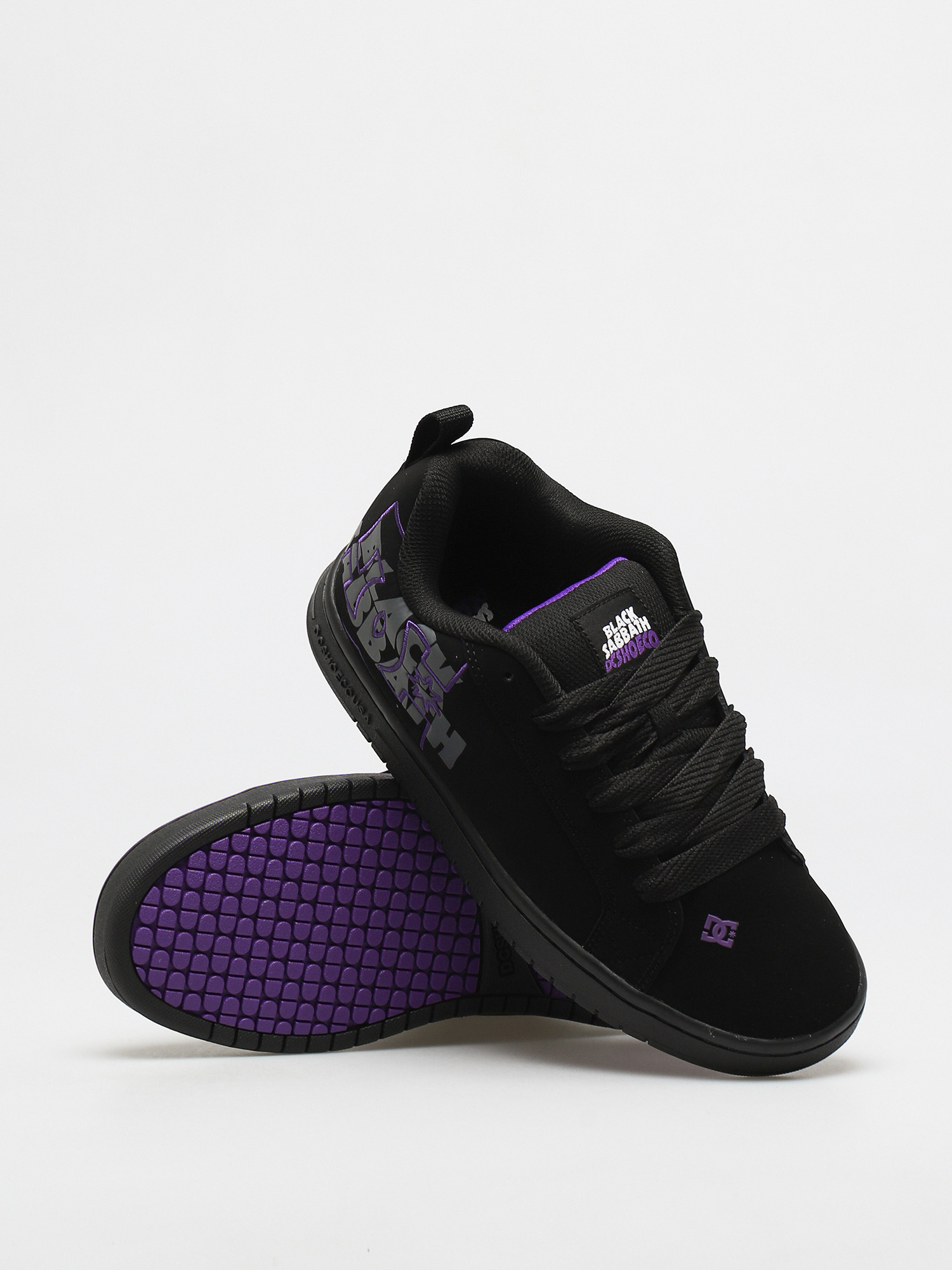 DC X Black Sabbath Ct Graffik Shoes (black/black/grey)