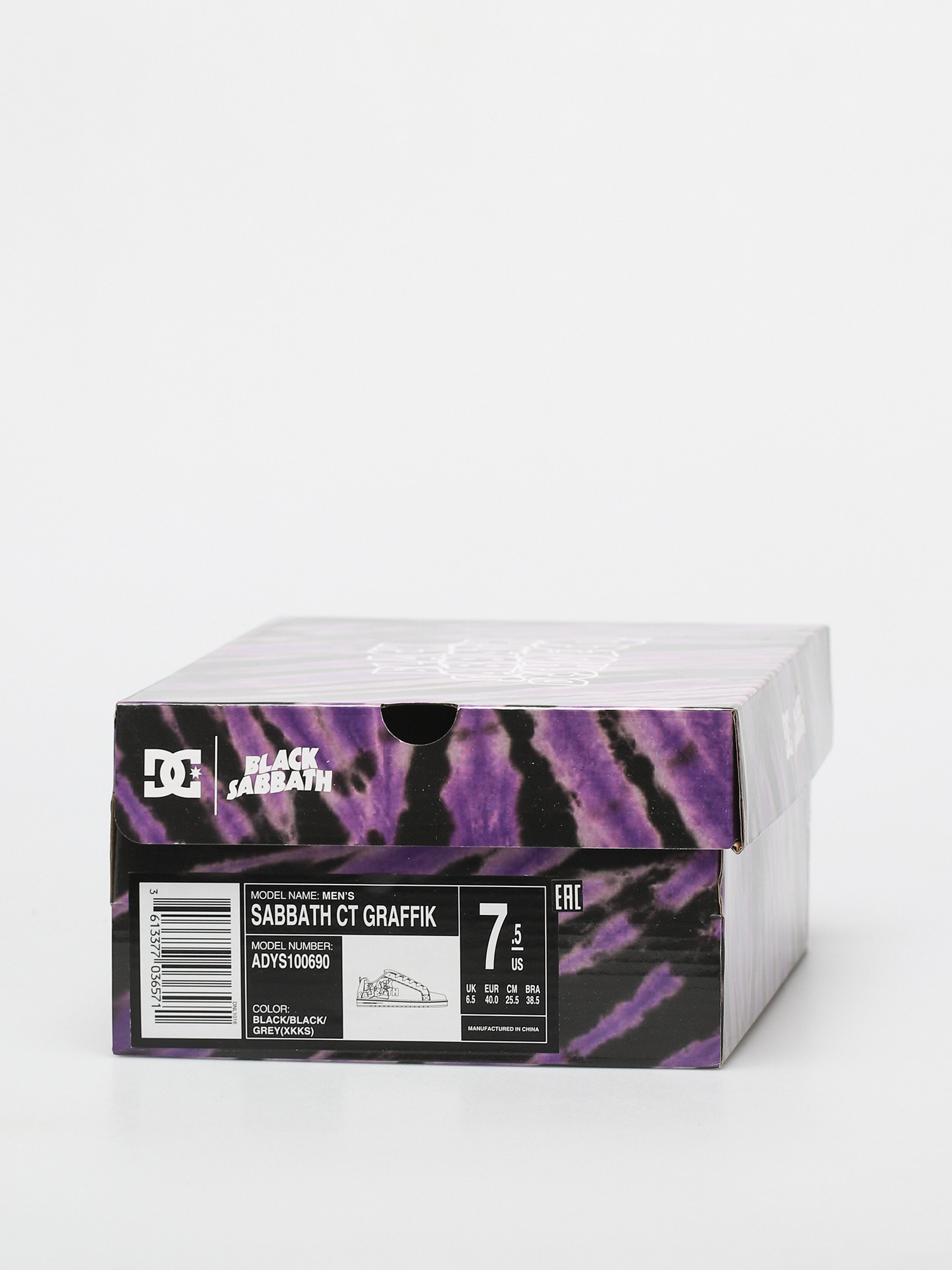 DC X Black Sabbath Ct Graffik Shoes (black/black/grey)