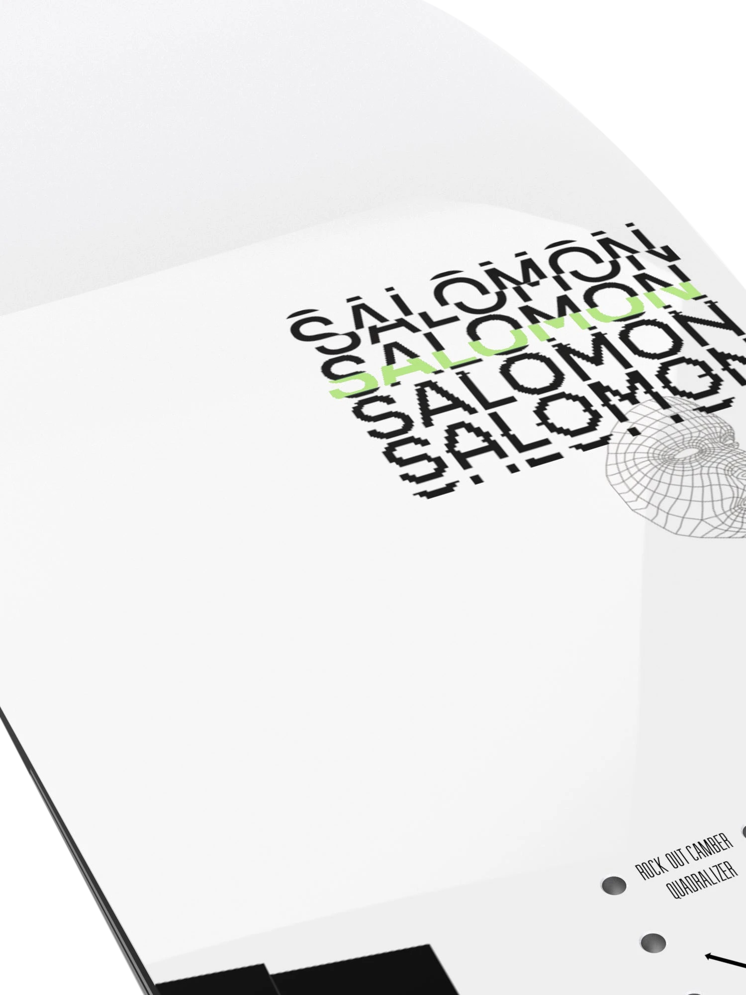 Mens Salomon The Villain Snowboard (green/white)