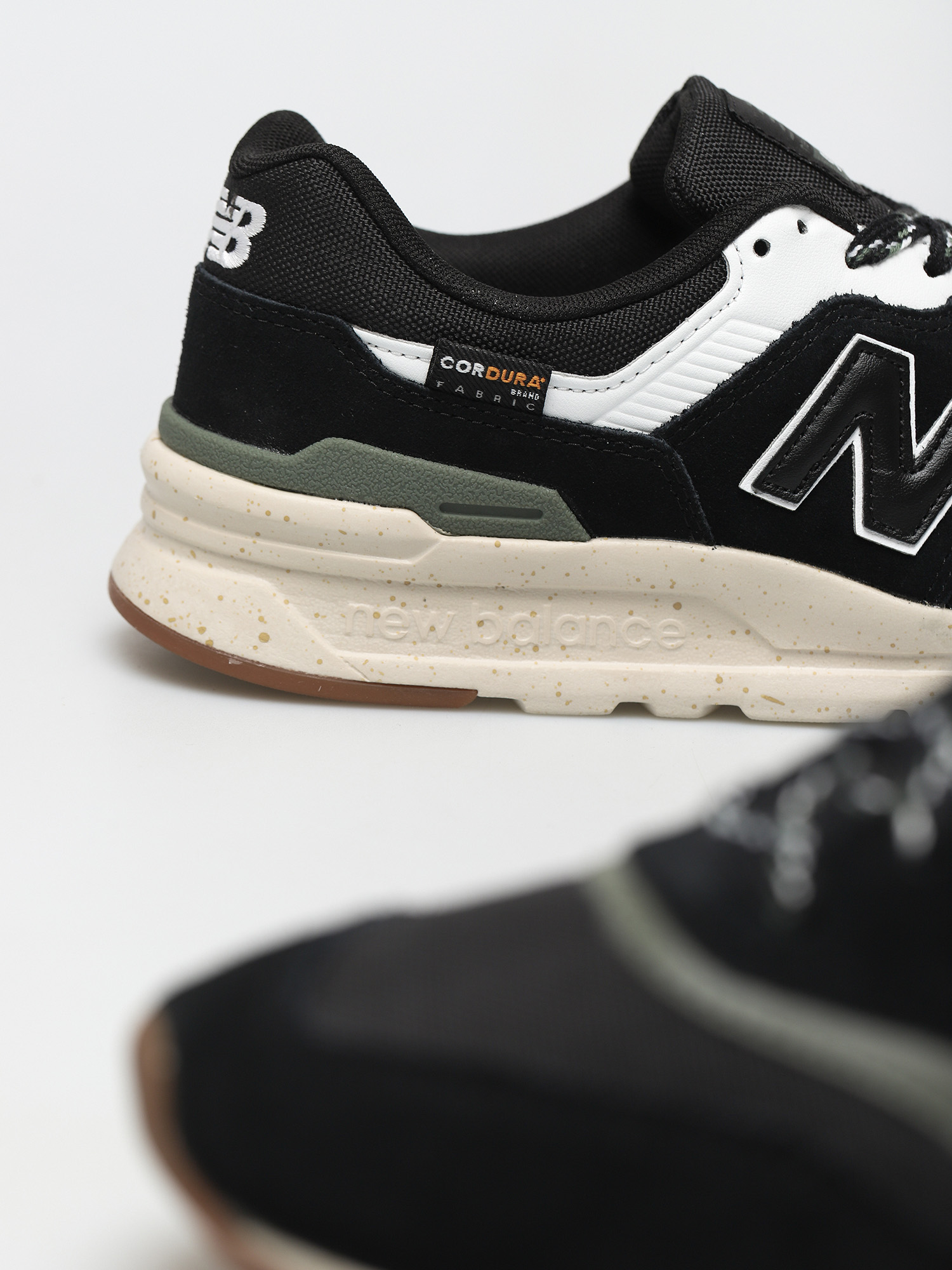 new balance 997 black leather