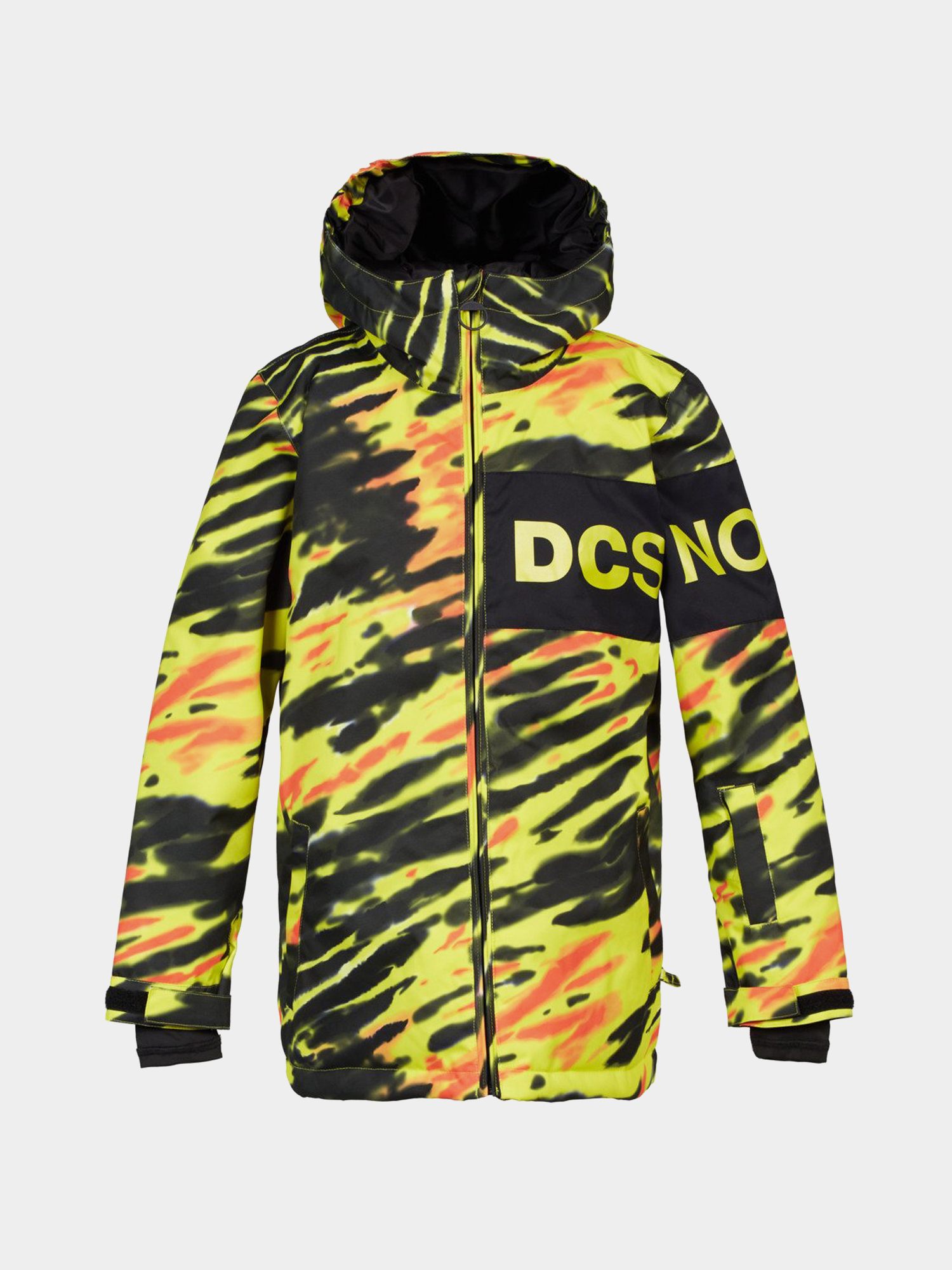 DC Propaganda JR Snowboard jacket (angled tie dye sulphur spring)